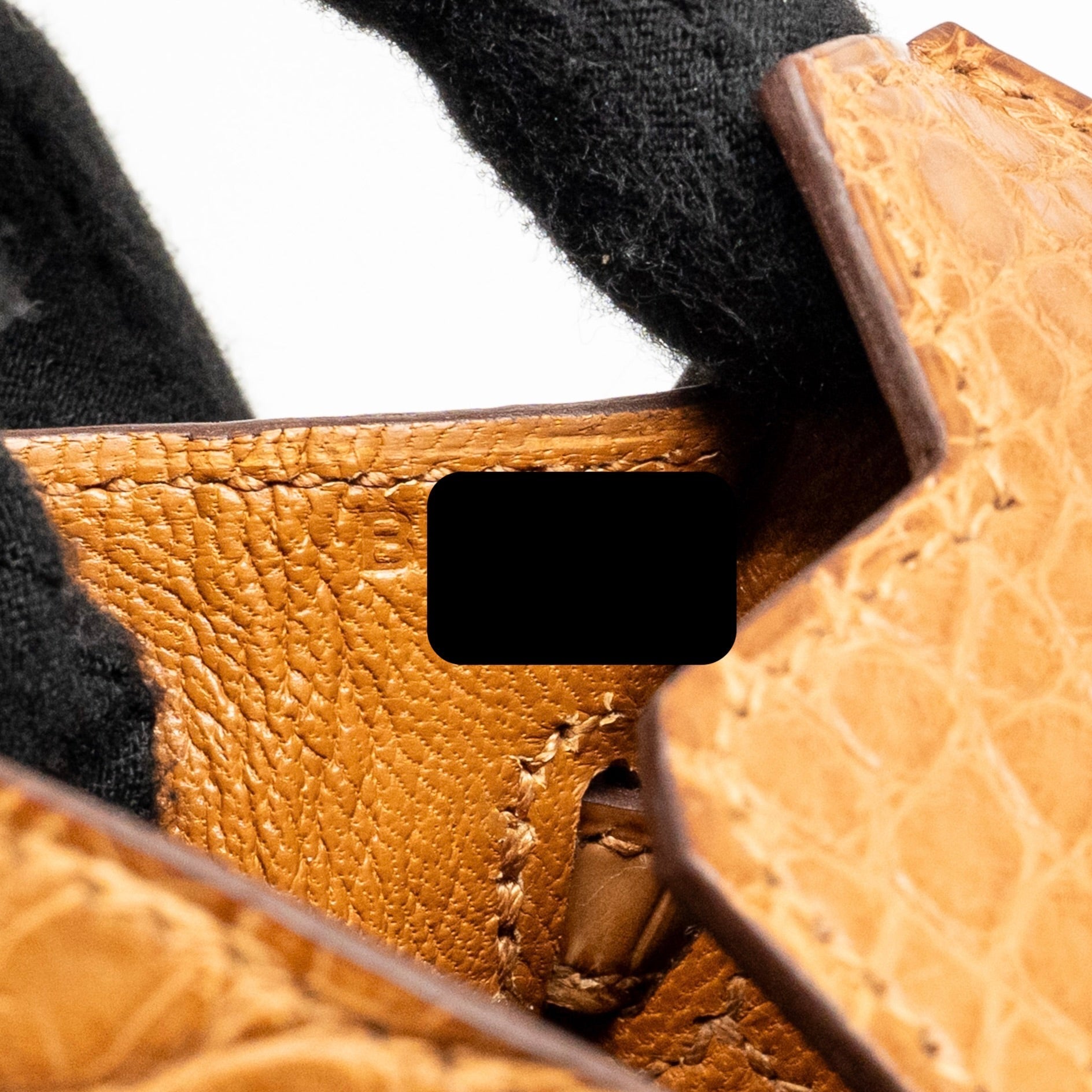 HERMES BIRKIN 20 ALLIGATOR MISSISSIPPIENSIS MAT GOLD GHW