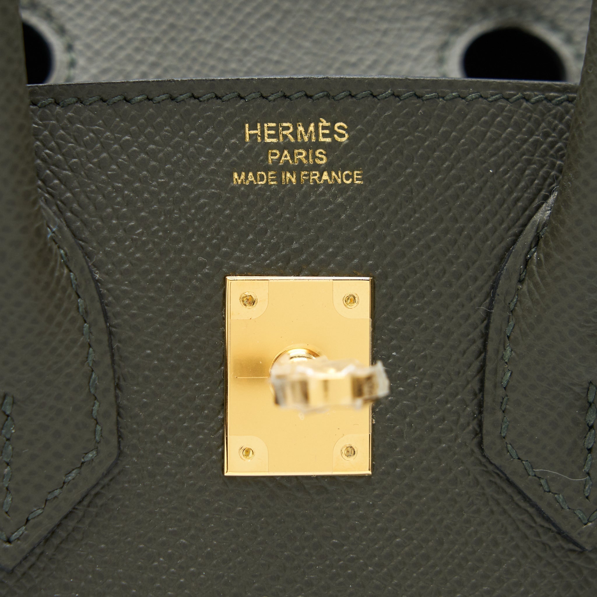 HERMES BIRKIN 25 C6 VERT DE GRIS EPSOM LEATHER GHW
