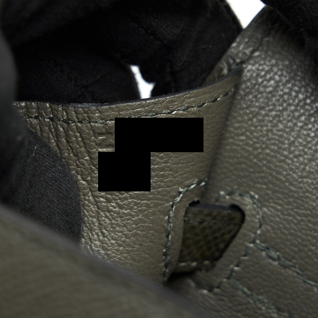 HERMES BIRKIN 25 C6 VERT DE GRIS EPSOM LEATHER GHW