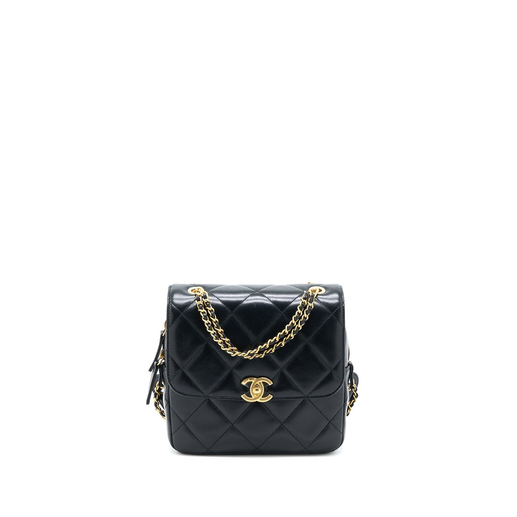 23P ADO BACKPACK LAMBSKIN BLACK GHW (MICROCHIP)