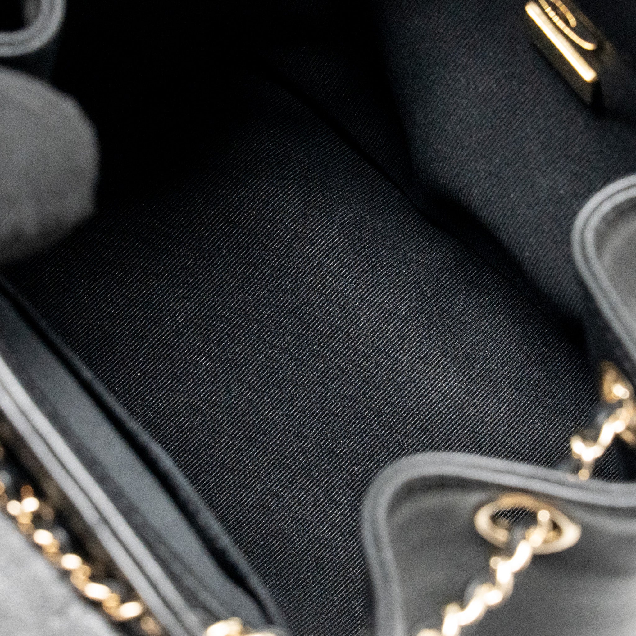 MINI DUMA BACKPACK CALFSKIN BLACK LGHW (MICROCHIP)