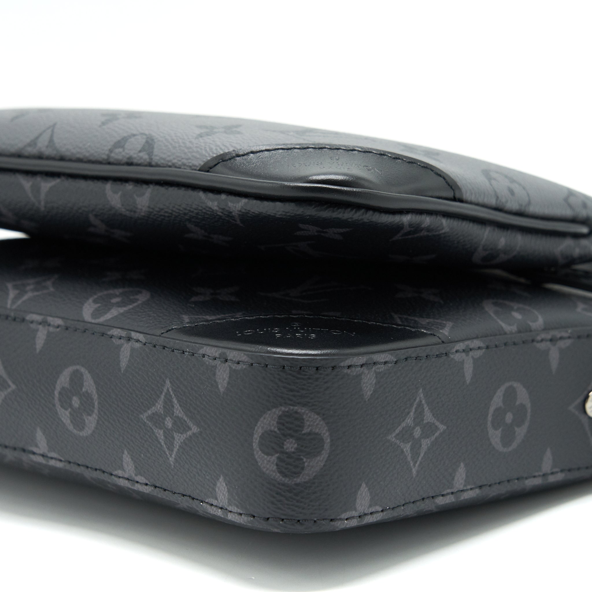 TRIO MESSENGER MONOGRAM ECLIPSE COATED CANVAS