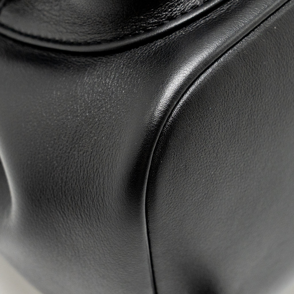 MINI DUMA BACKPACK CALFSKIN BLACK LGHW (MICROCHIP)