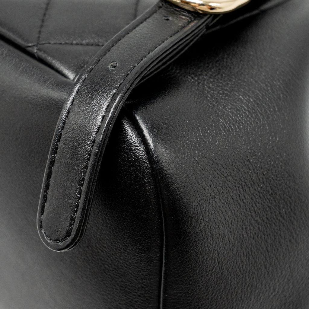 MINI DUMA BACKPACK CALFSKIN BLACK LGHW (MICROCHIP)