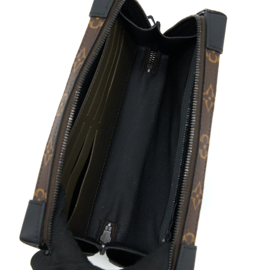 SOFT TRUNK WALLET TAIGA/MONOGRAM CANVAS KHAKI GREEN BLACK HARDWARE