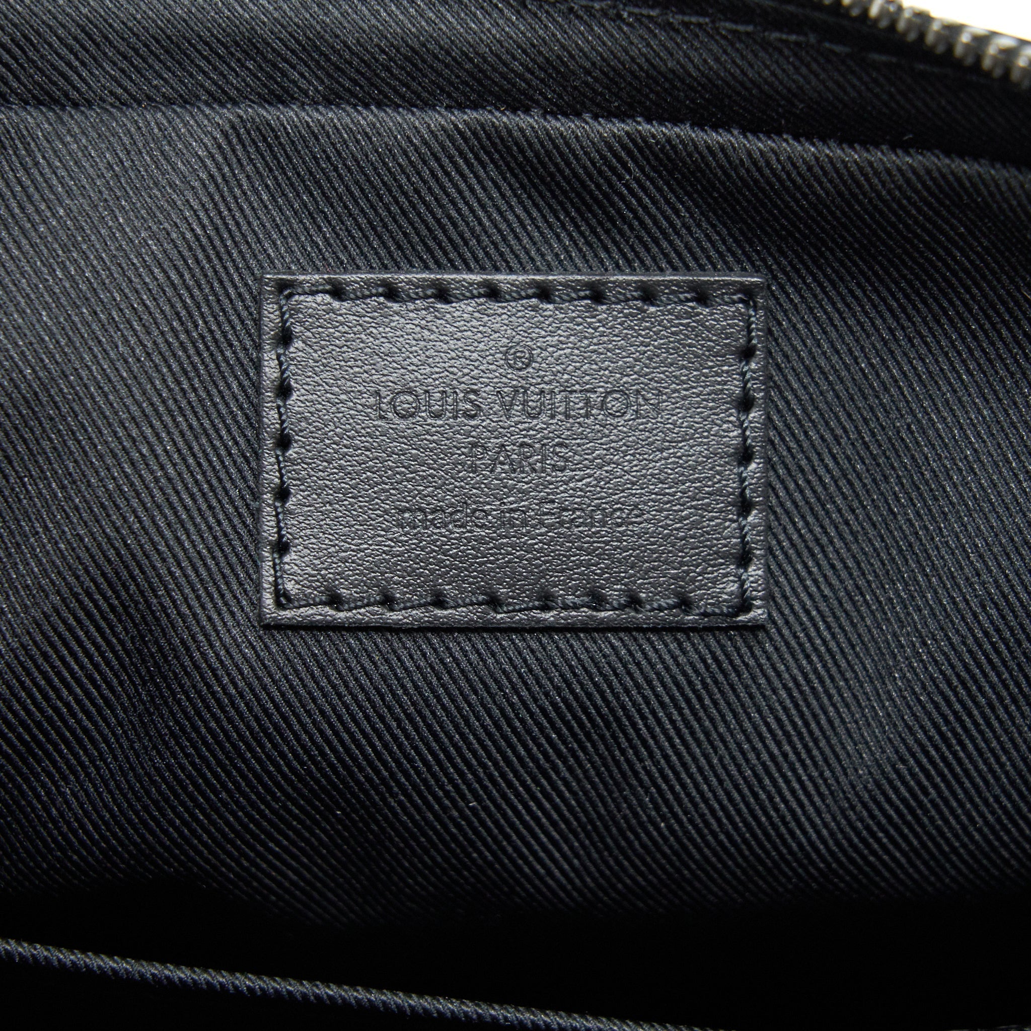 TRIO MESSENGER MONOGRAM ECLIPSE COATED CANVAS