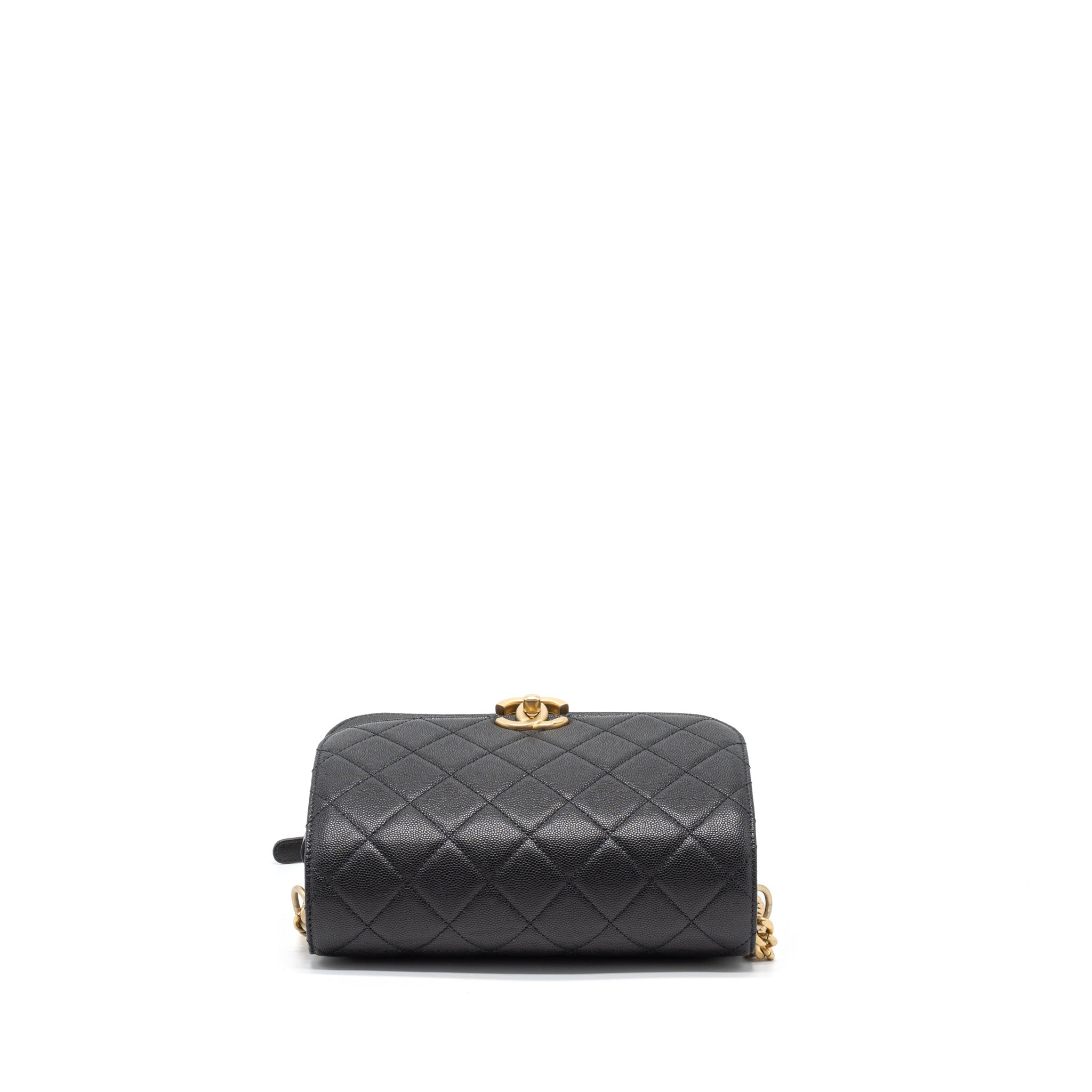 MESSENGER BAG CAVIAR BLACK BRUSHED GHW (MICROCHIP)