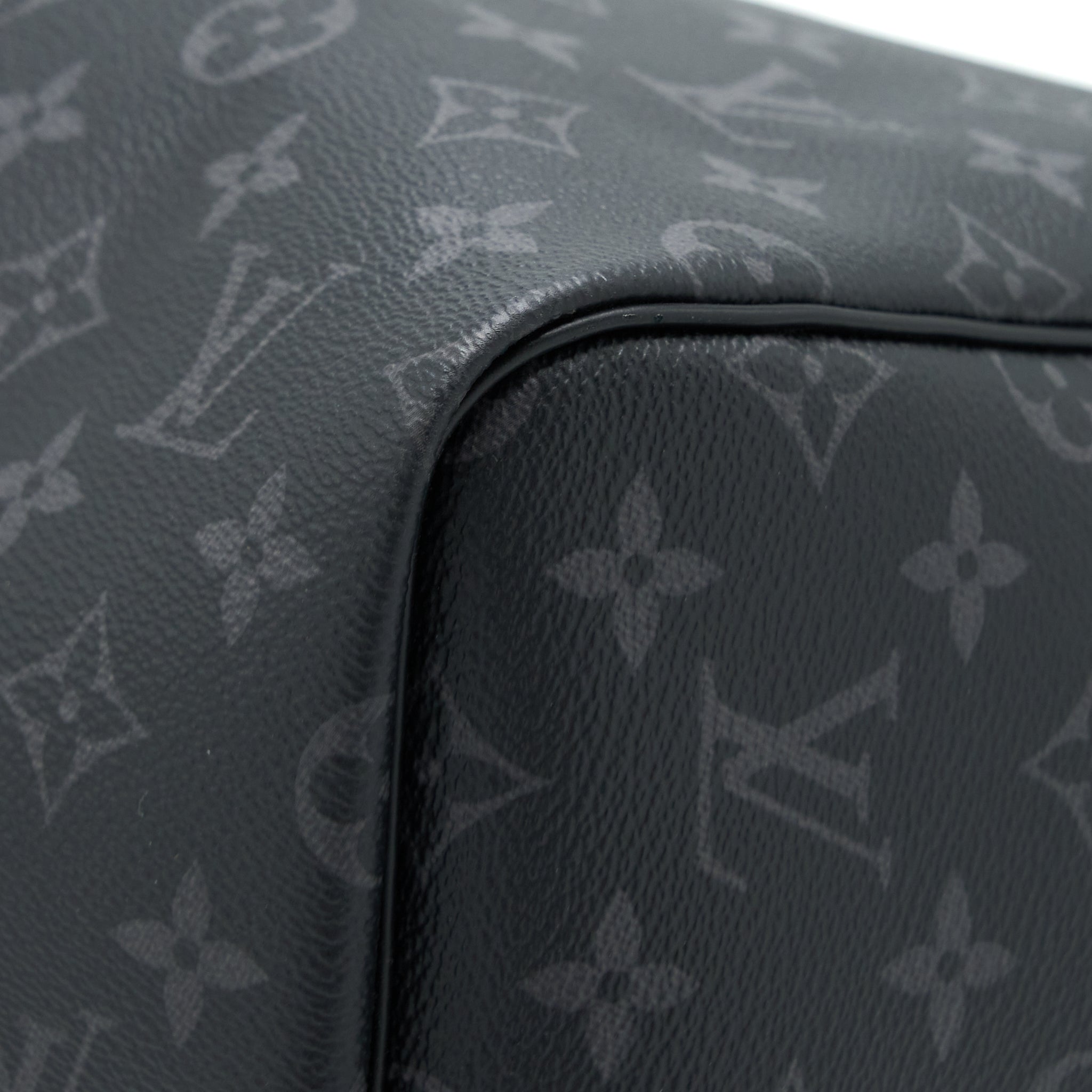 KEEPALL 55 WITH SHOULDER STRAP MONOGRAM ECLIPSE CANVAS SHW