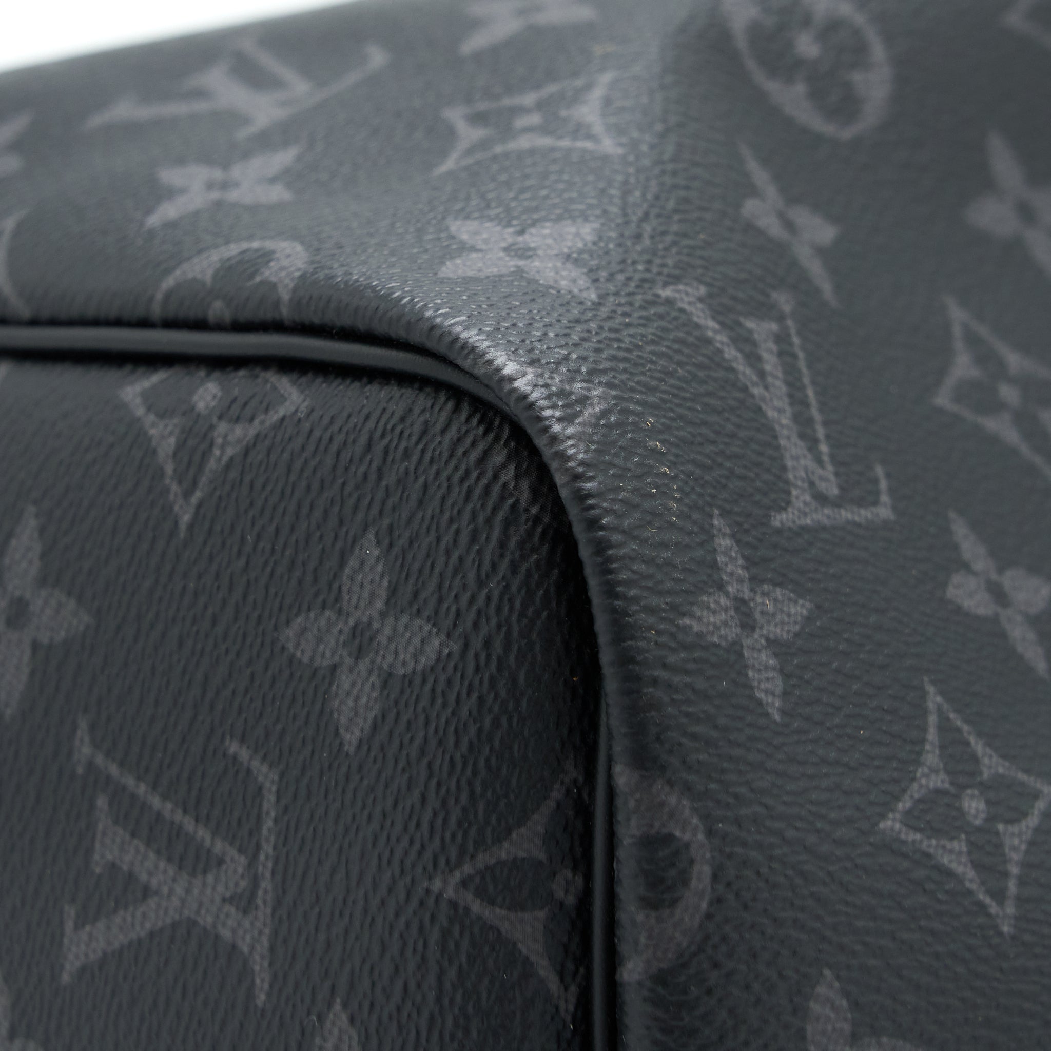 KEEPALL 55 WITH SHOULDER STRAP MONOGRAM ECLIPSE CANVAS SHW