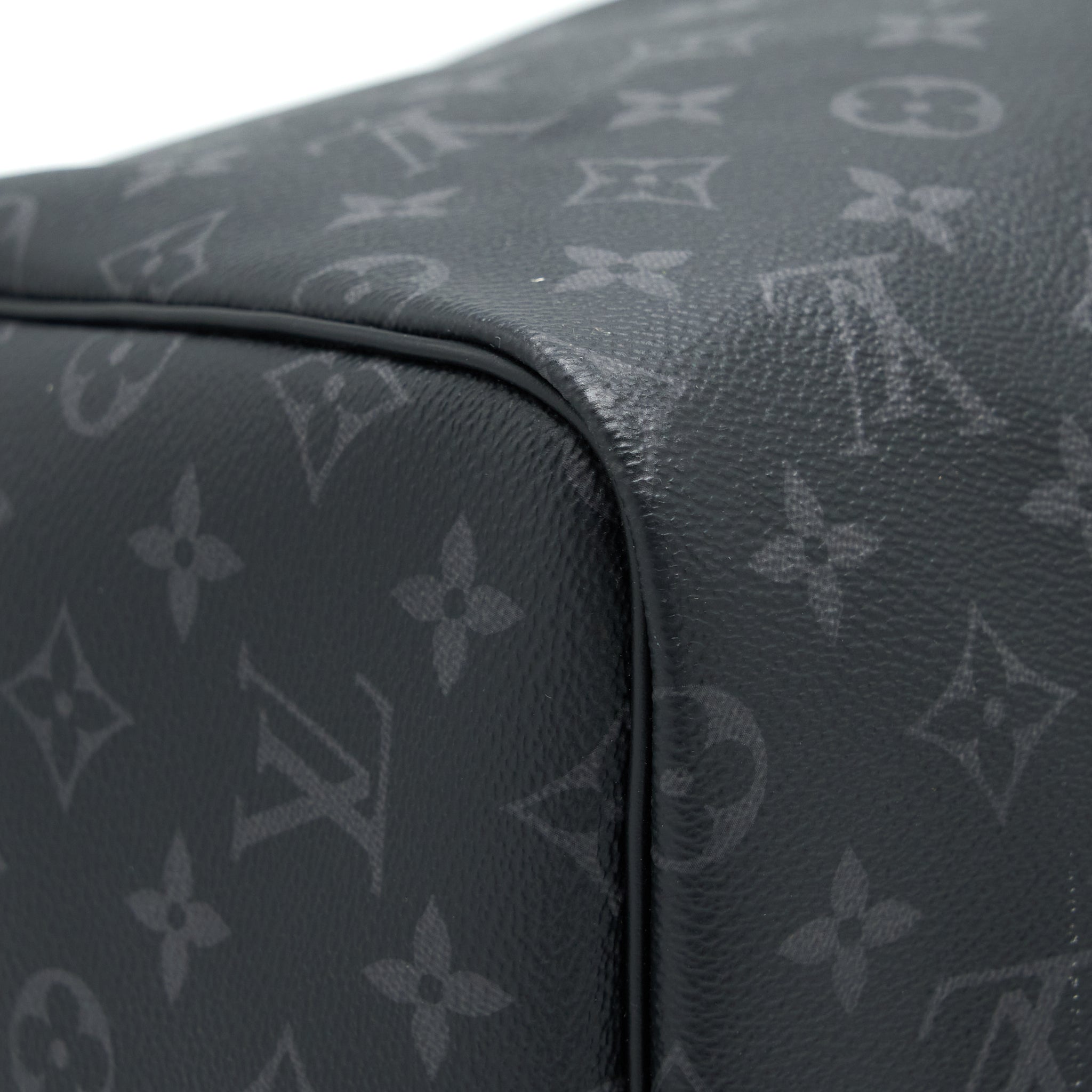 KEEPALL 55 WITH SHOULDER STRAP MONOGRAM ECLIPSE CANVAS SHW