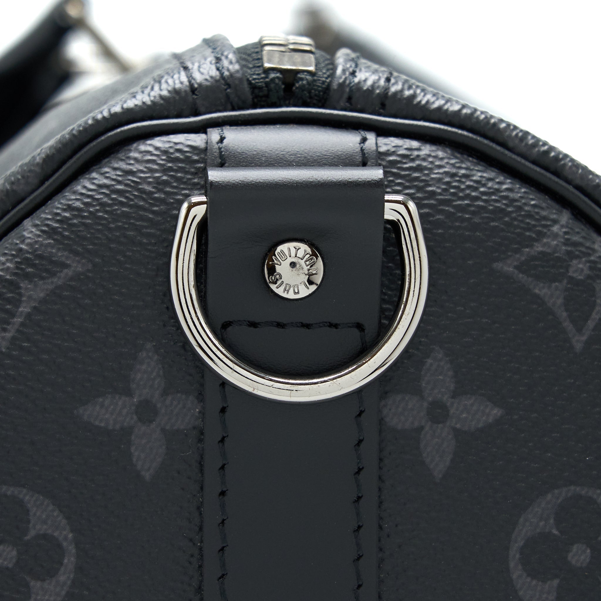 KEEPALL 55 WITH SHOULDER STRAP MONOGRAM ECLIPSE CANVAS SHW