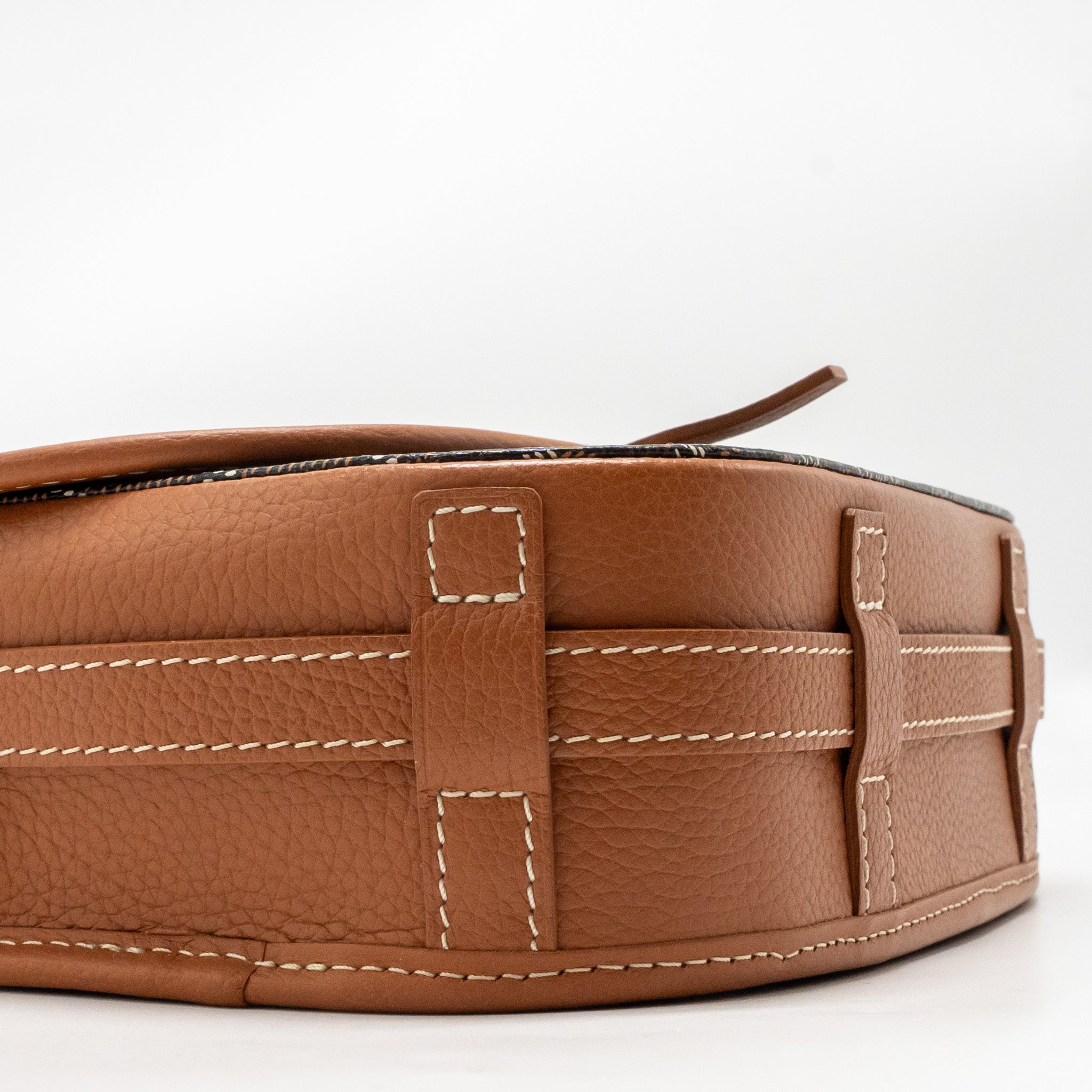 BELVEDERE PM MESSENGER BAG GOYARDINE CANVAS/CALFSKIN TAN SHW