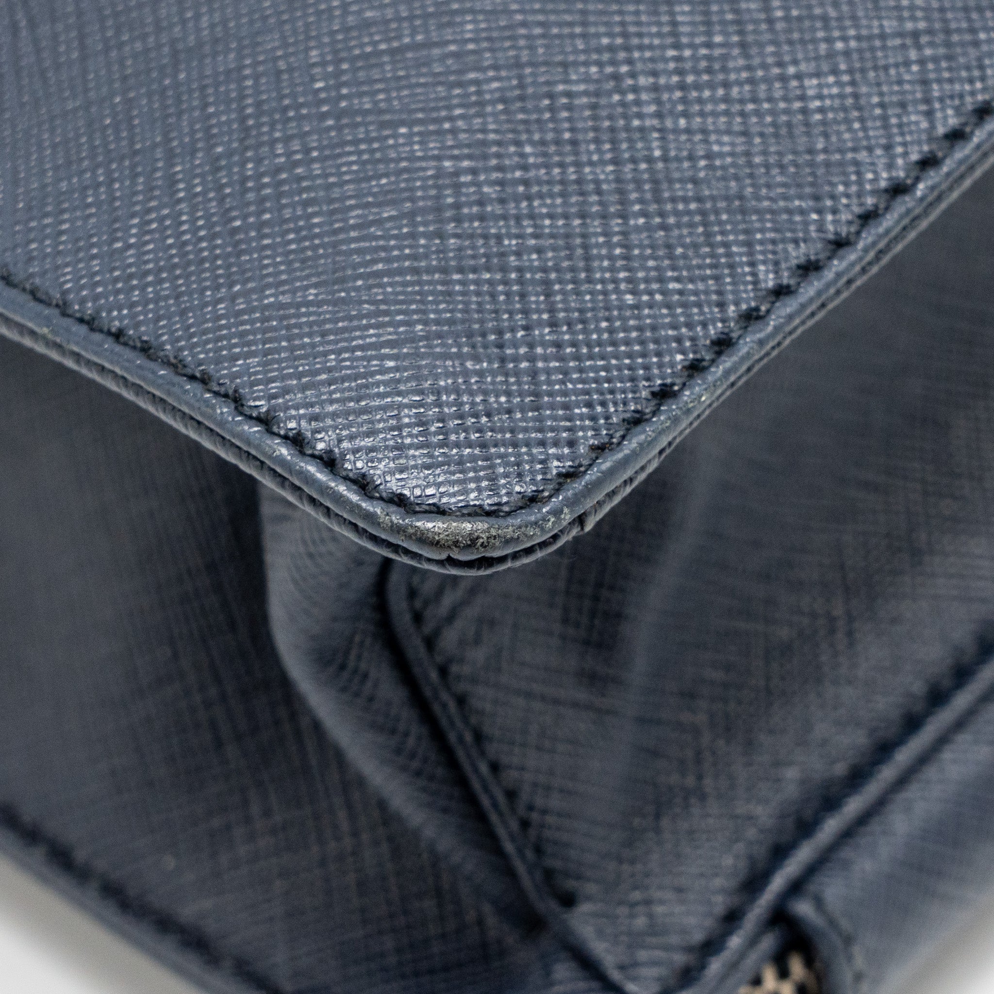 SAFFIANO TRAVEL BRIEFCASE CALFSKIN DARK BLUE SHW