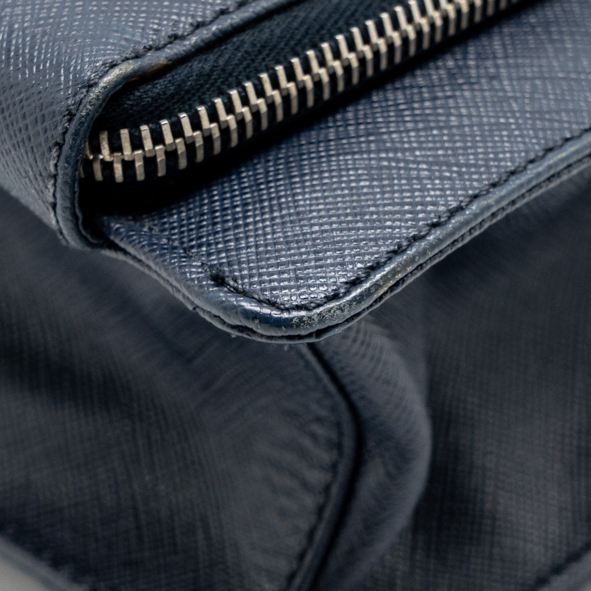 SAFFIANO TRAVEL BRIEFCASE CALFSKIN DARK BLUE SHW