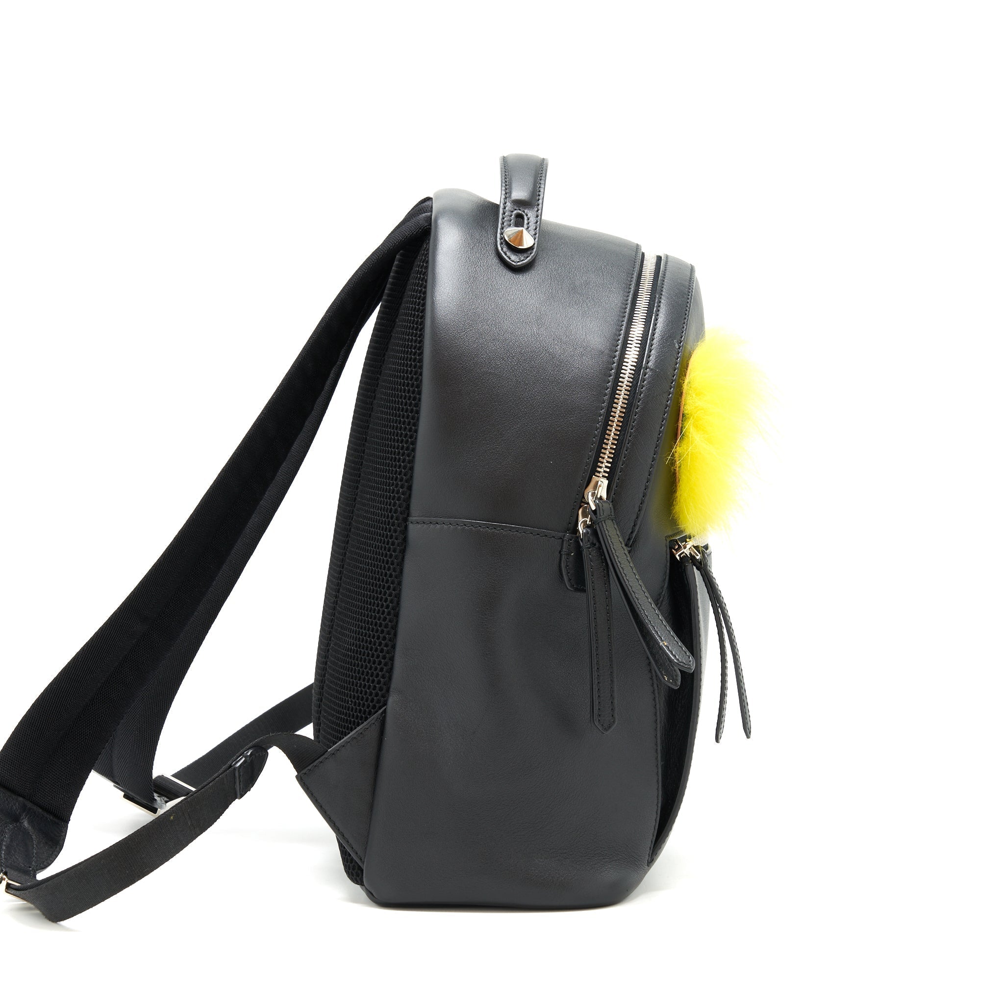 MONSTER BACKPACK BLACK/YELLOW FUR