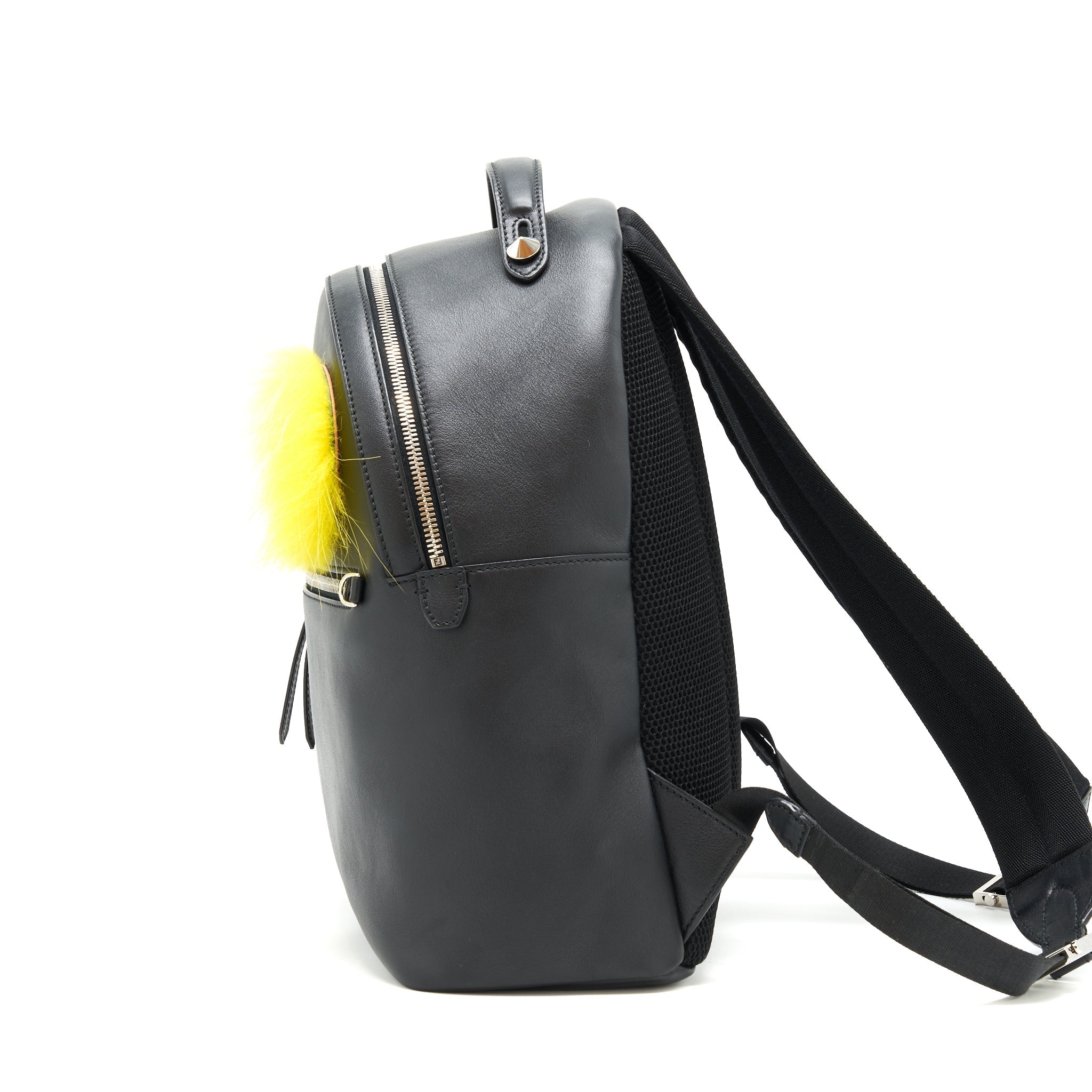 MONSTER BACKPACK BLACK/YELLOW FUR