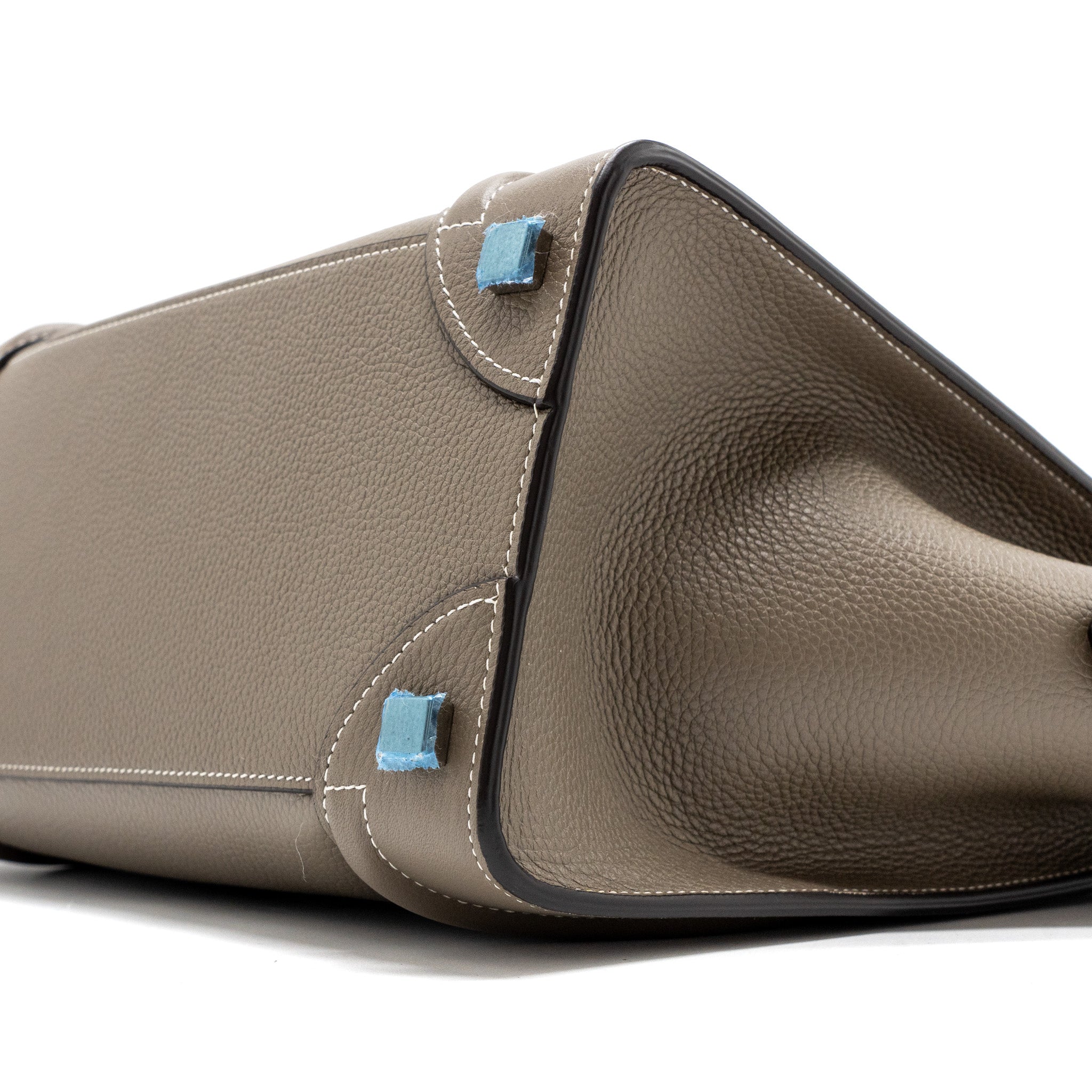 MICRO LUGGAGE BAG CALFSKIN GREY SHW
