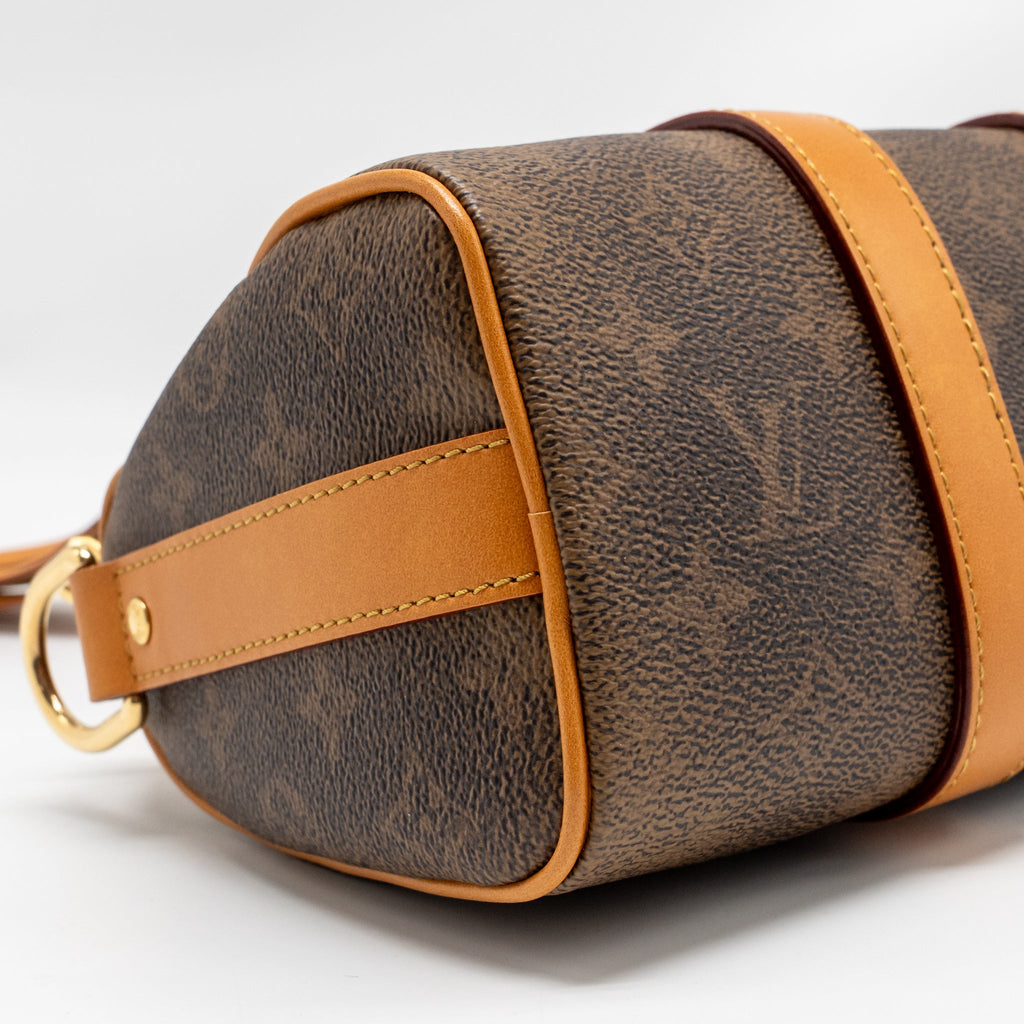 KEEPALL BANDOULIÈRE 25 MONOGRAM DUST COATED CANVAS GHW