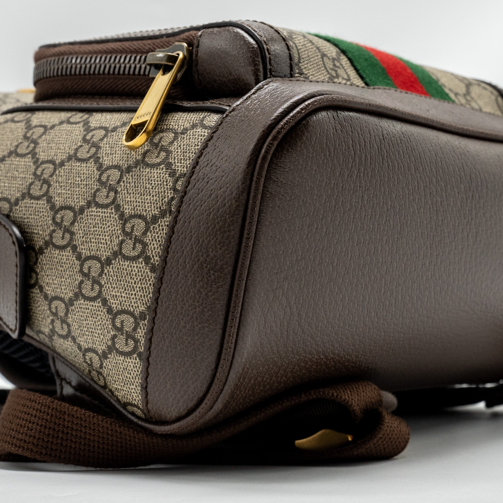SMALL GG OPHIDIA BACKPACK GG SUPREME CANVAS/ CALFSKIN GHW