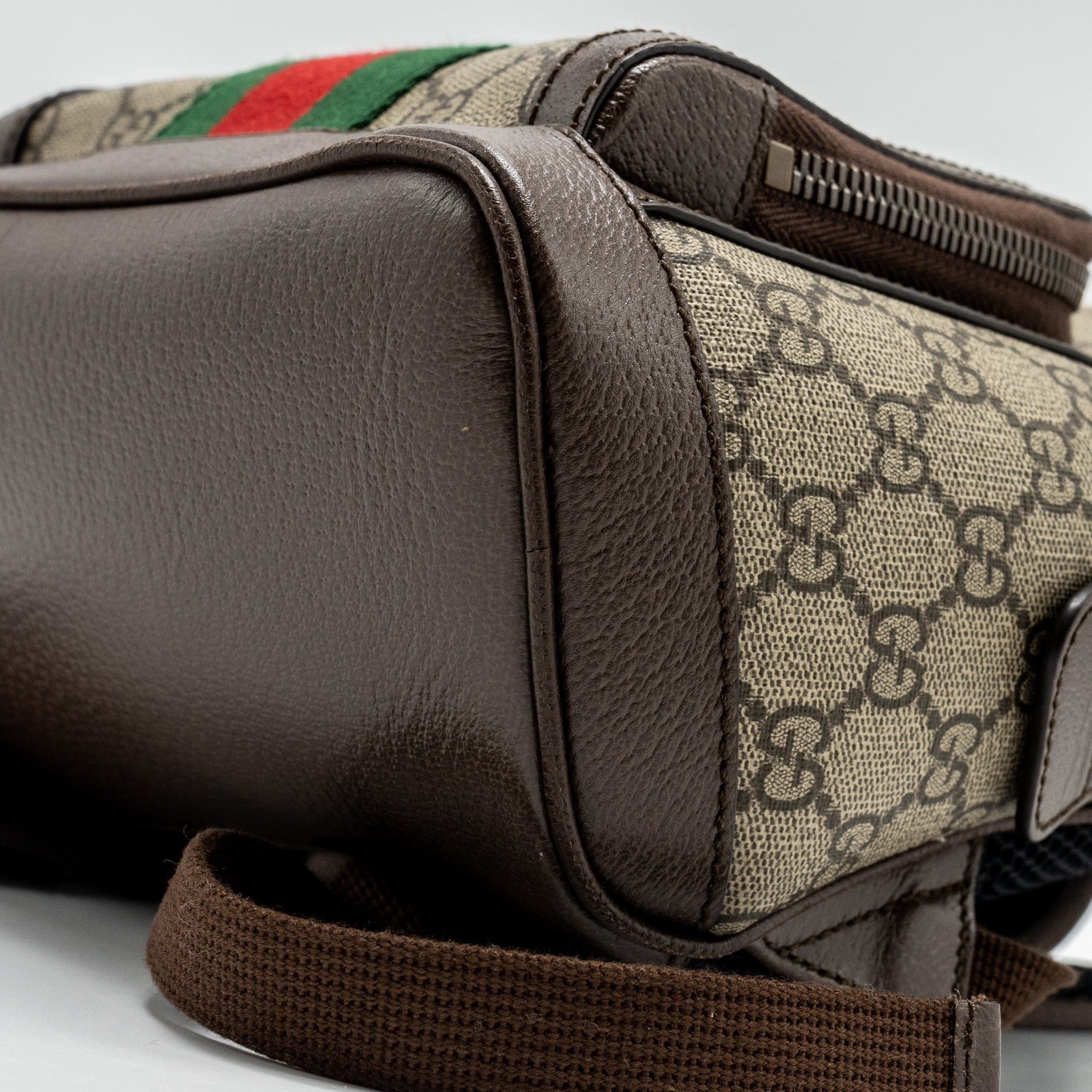 SMALL GG OPHIDIA BACKPACK GG SUPREME CANVAS/ CALFSKIN GHW