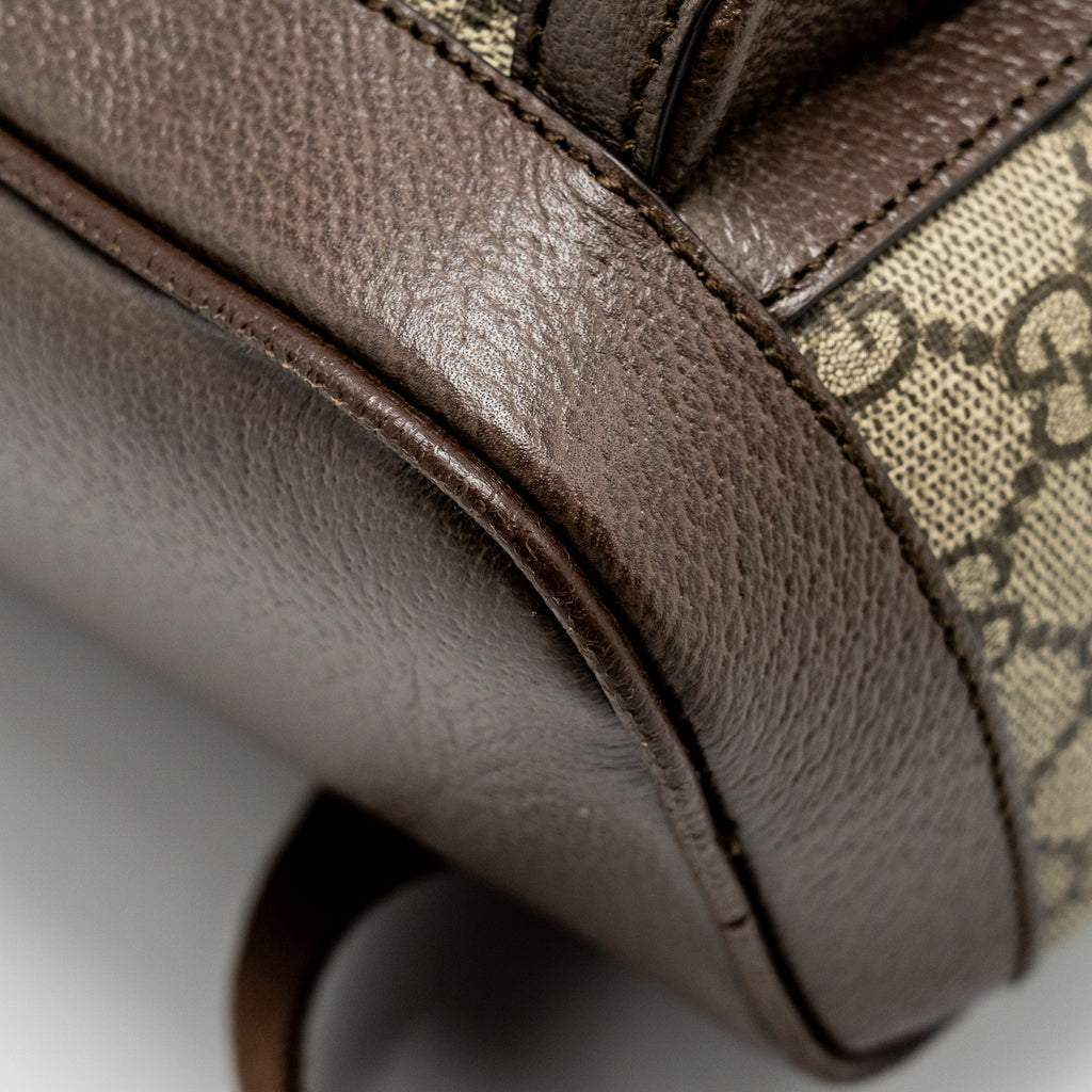 SMALL GG OPHIDIA BACKPACK GG SUPREME CANVAS/ CALFSKIN GHW