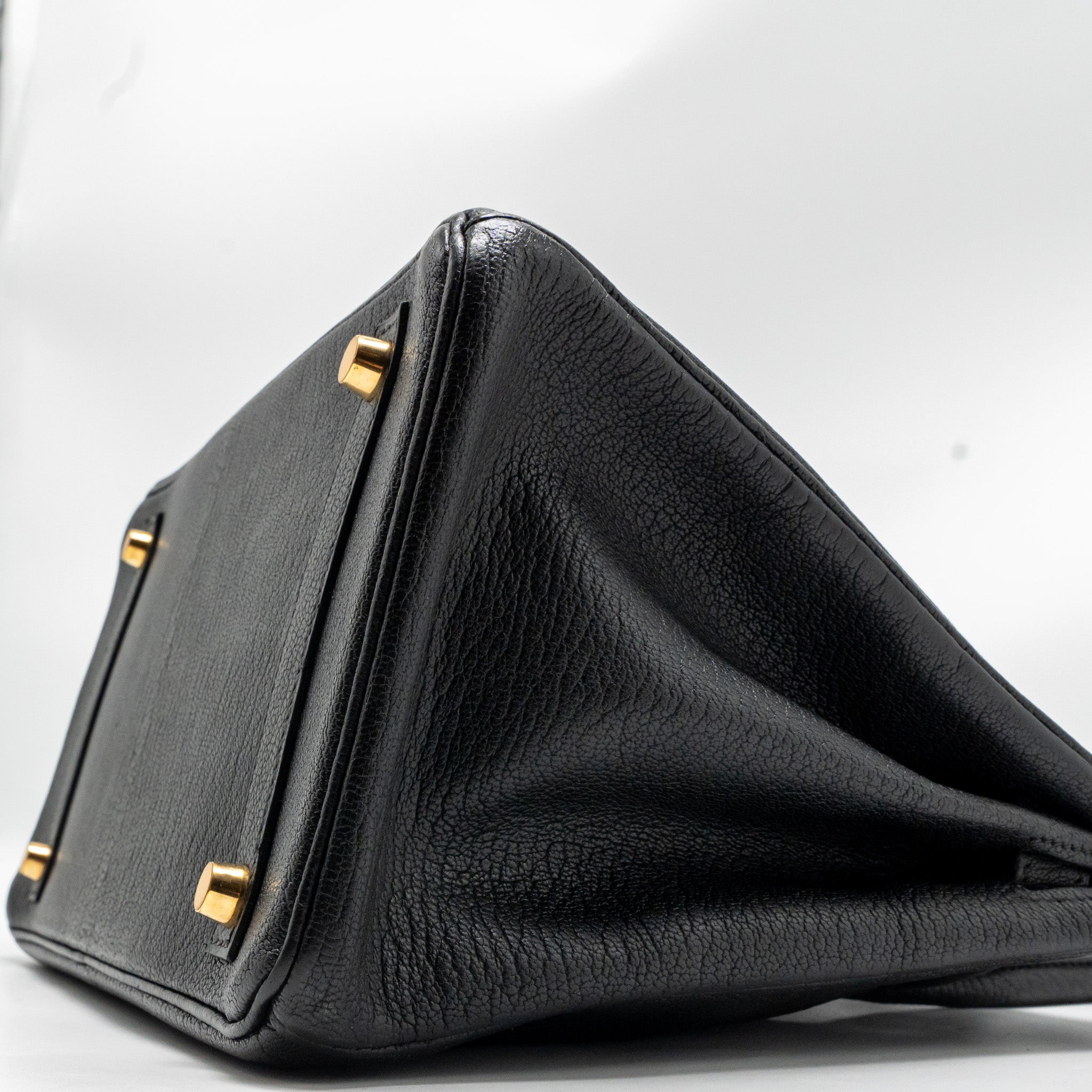 HERMES BIRKIN 30 CHÈVRE DE COROMANDEL BLACK GHW