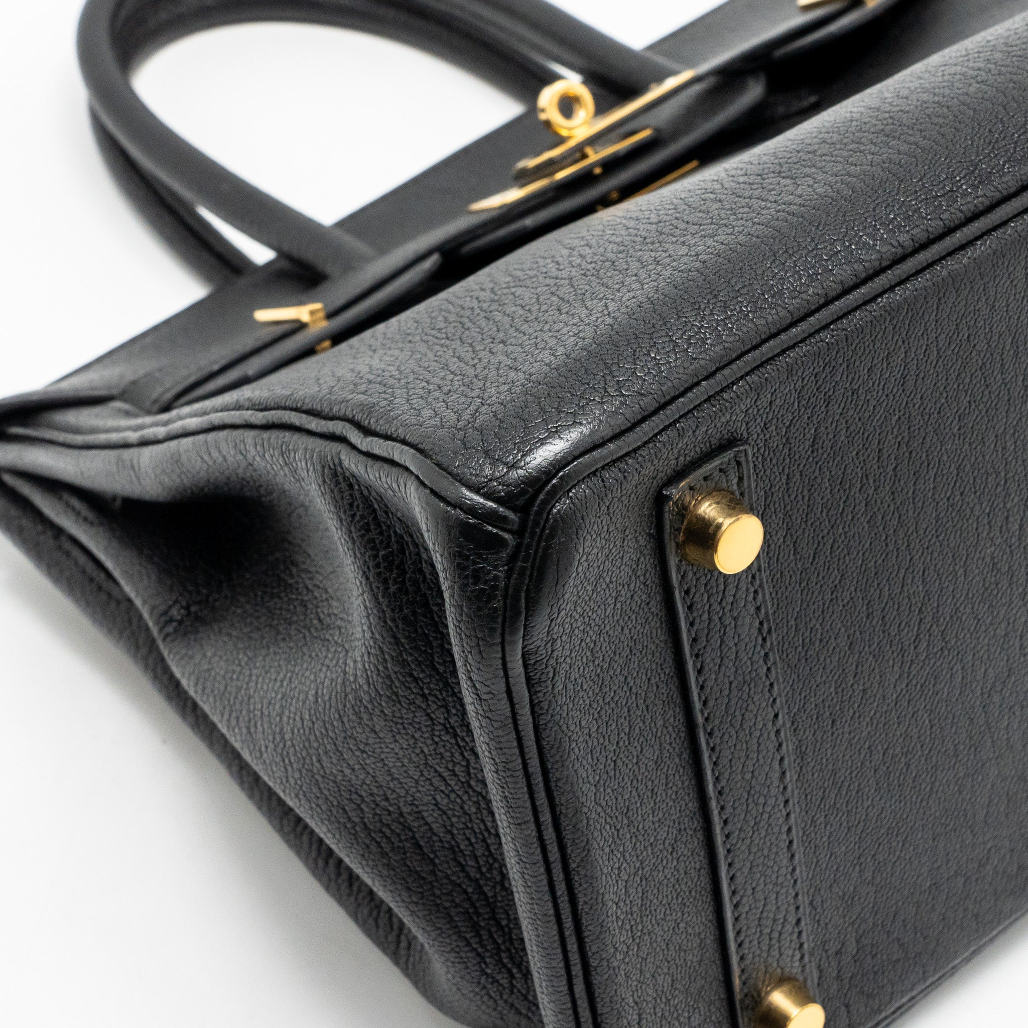 HERMES BIRKIN 30 CHÈVRE DE COROMANDEL BLACK GHW