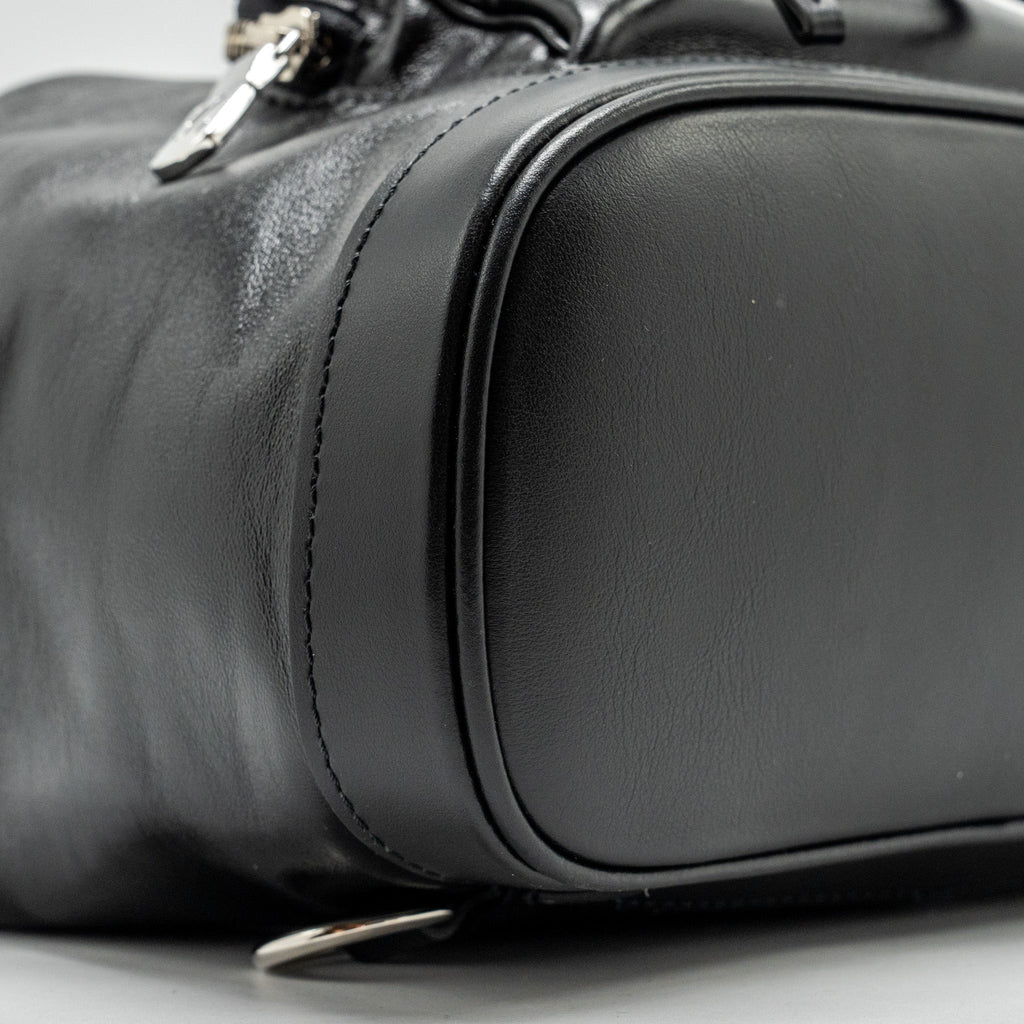 MONTSOURIS BACKPACK PM LAMBSKIN BLACK SHW