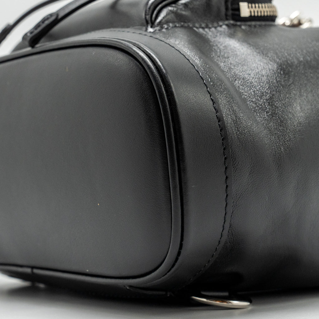 MONTSOURIS BACKPACK PM LAMBSKIN BLACK SHW