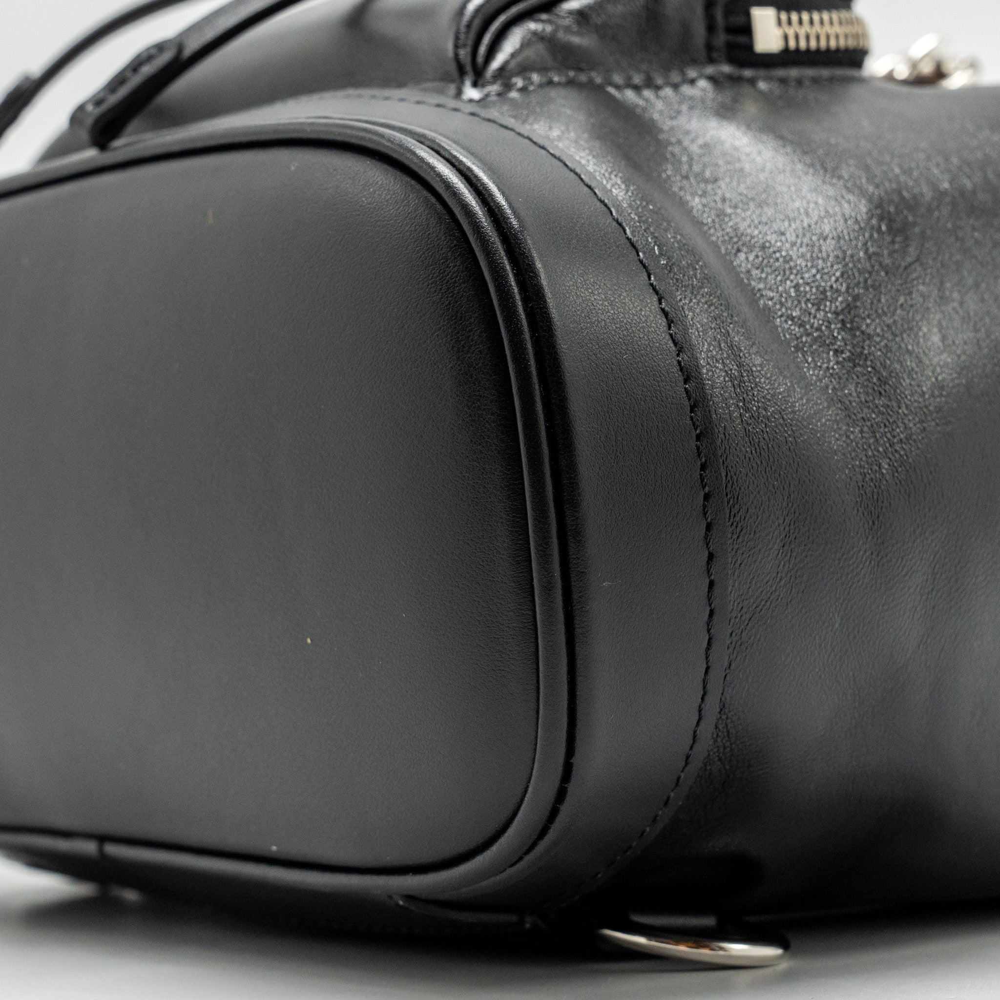 MONTSOURIS BACKPACK PM LAMBSKIN BLACK SHW