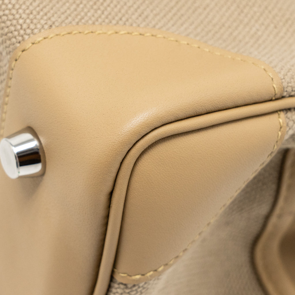 HERMES BIRKIN 25 CARGO TOILE GOELAND/SWIFT BEIGE MARFA/POUSSIERE SHW