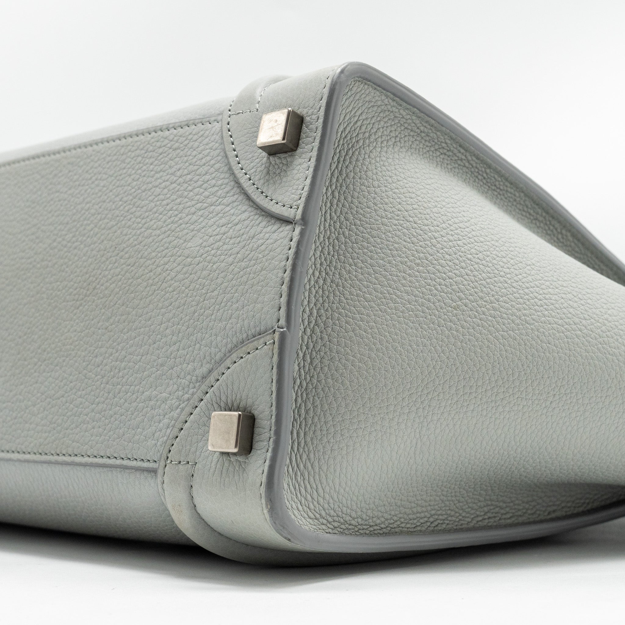 MICRO LUGGAGE BAG CALFSKIN LIGHT GREY SHW
