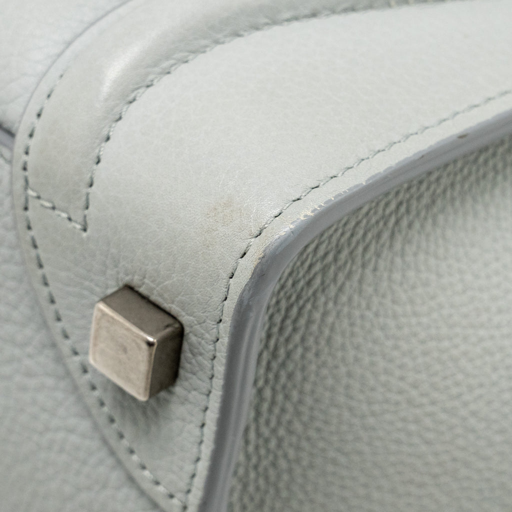 MICRO LUGGAGE BAG CALFSKIN LIGHT GREY SHW