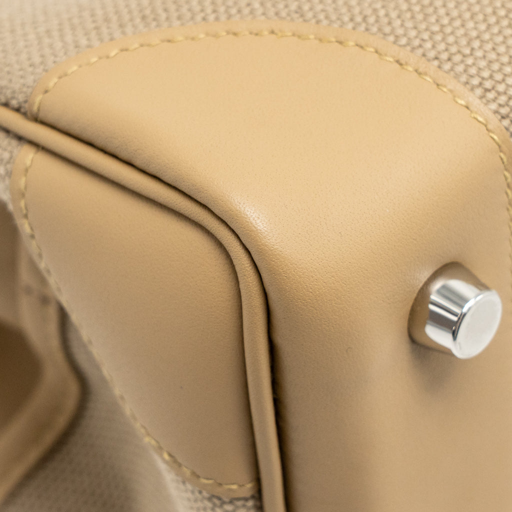HERMES BIRKIN 25 CARGO TOILE GOELAND/SWIFT BEIGE MARFA/POUSSIERE SHW