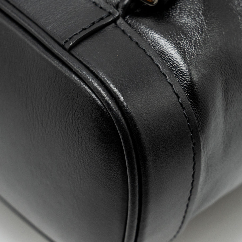 MONTSOURIS BACKPACK PM LAMBSKIN BLACK SHW