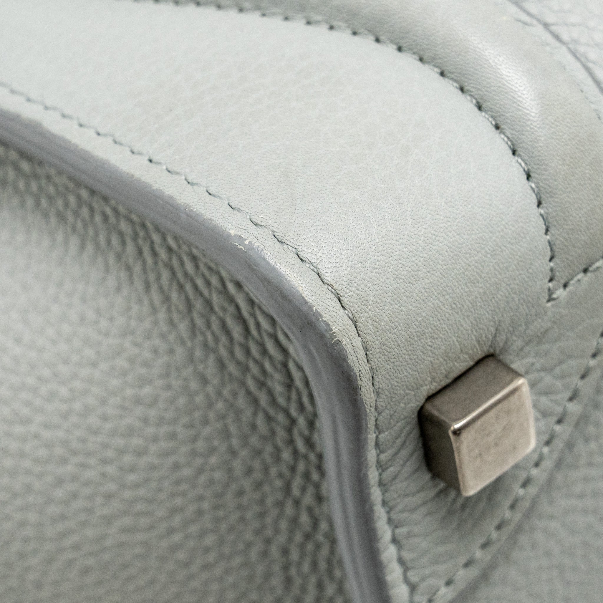 MICRO LUGGAGE BAG CALFSKIN LIGHT GREY SHW