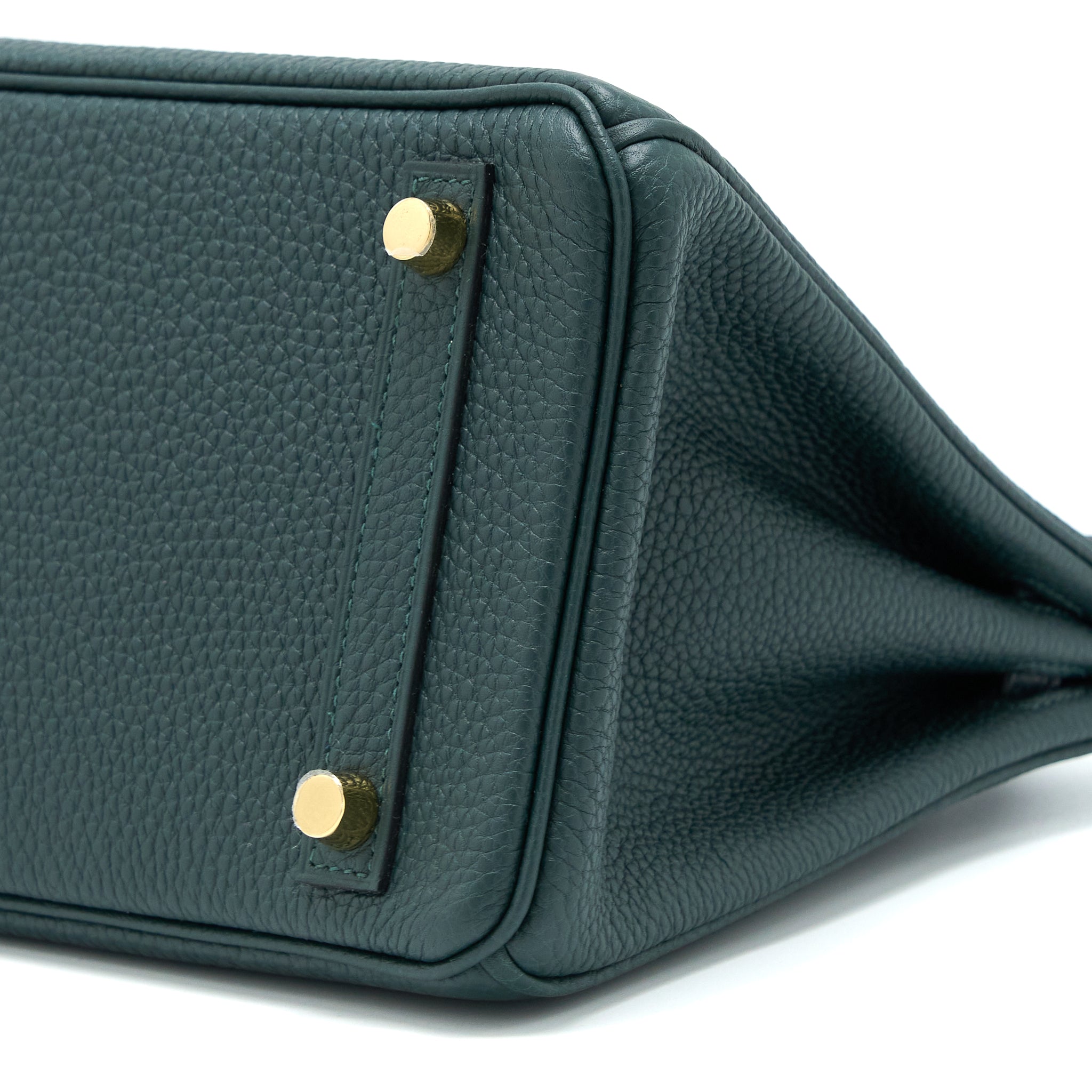 HERME BIRKIN 25 TOUCH TOGO/ALLIGATOR MISSISSIPPIENSIS VERT CYPRES GHW