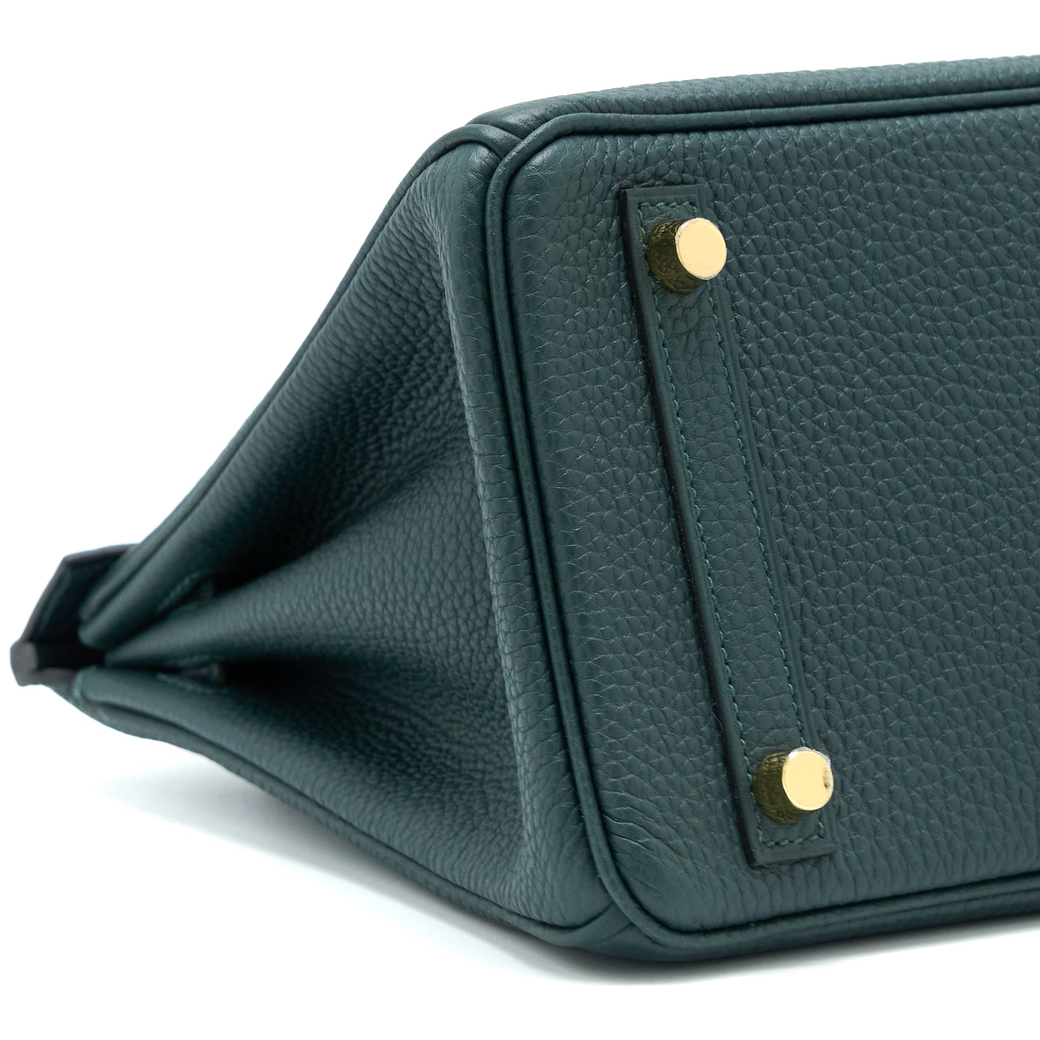 HERME BIRKIN 25 TOUCH TOGO/ALLIGATOR MISSISSIPPIENSIS VERT CYPRES GHW