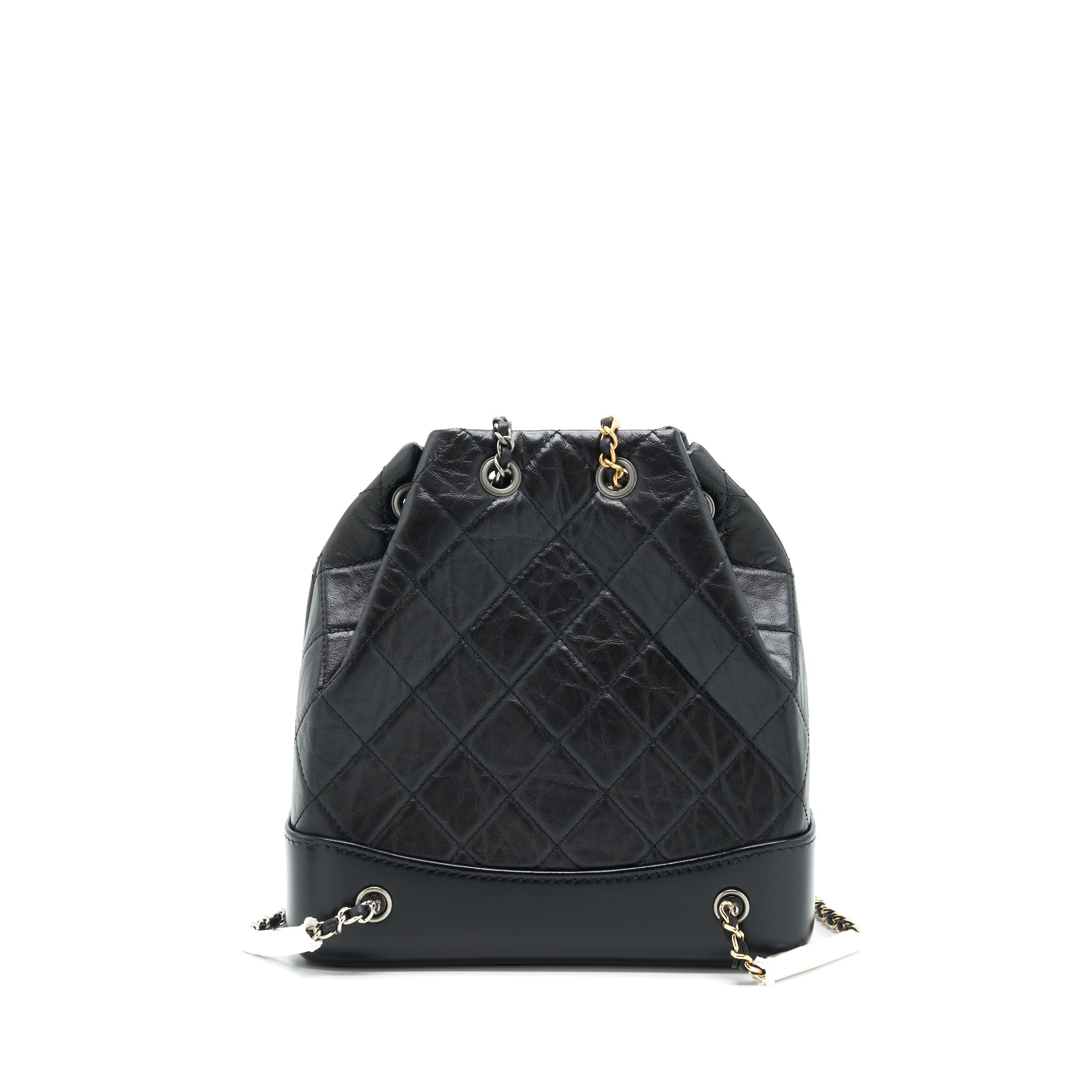 SMALL GABRIELLE BACKPACK CALFSKIN BLACK MULTICOLOUR HARDWARE