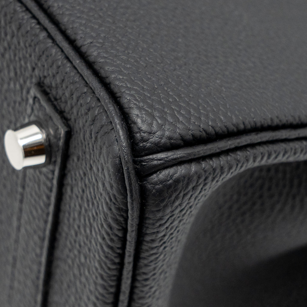 HERMES BIRKIN 30 TOGO BLACK BRUSHED SHW