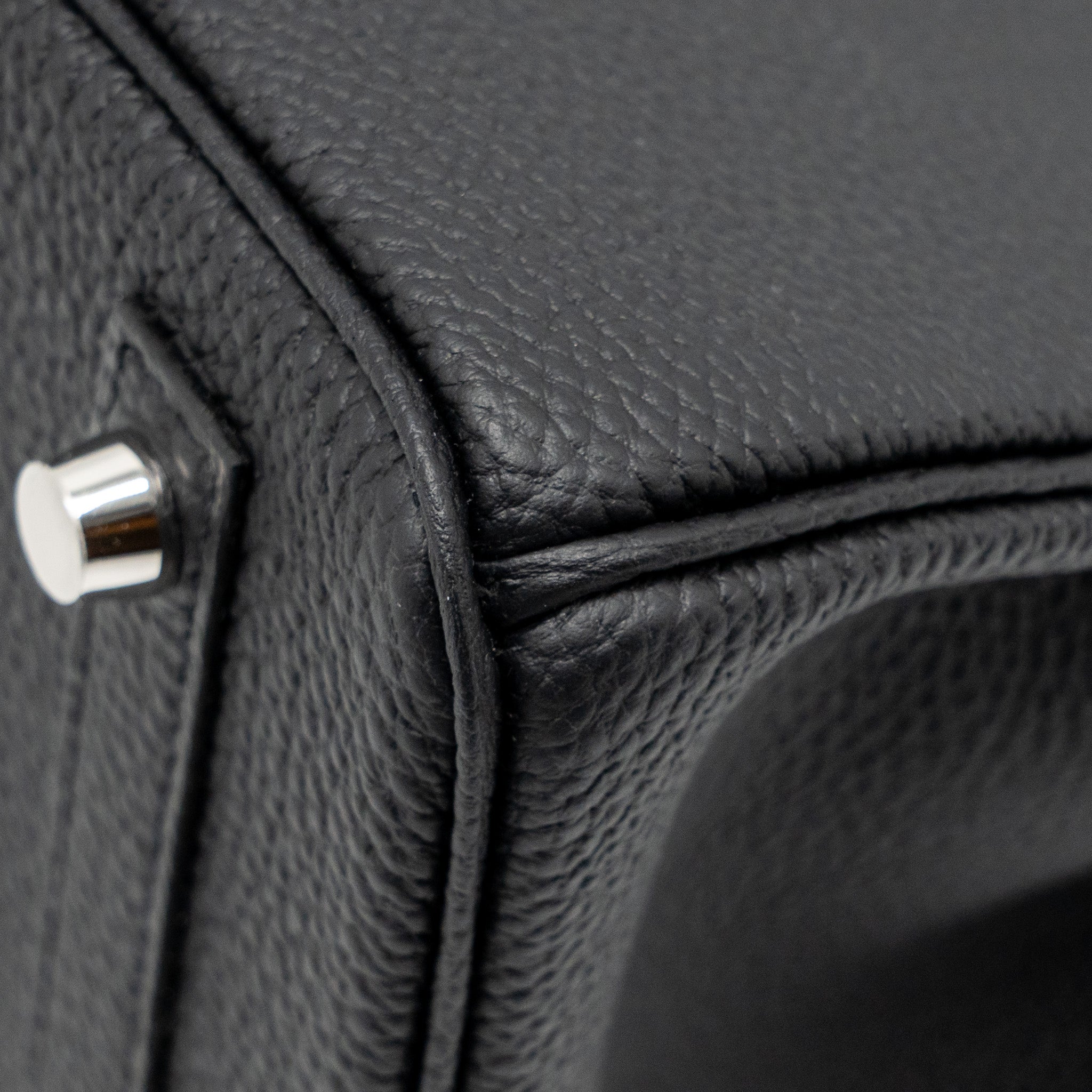 HERMES BIRKIN 30 TOGO BLACK BRUSHED SHW