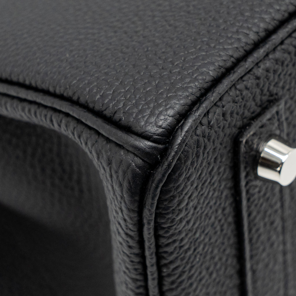 HERMES BIRKIN 30 TOGO BLACK BRUSHED SHW