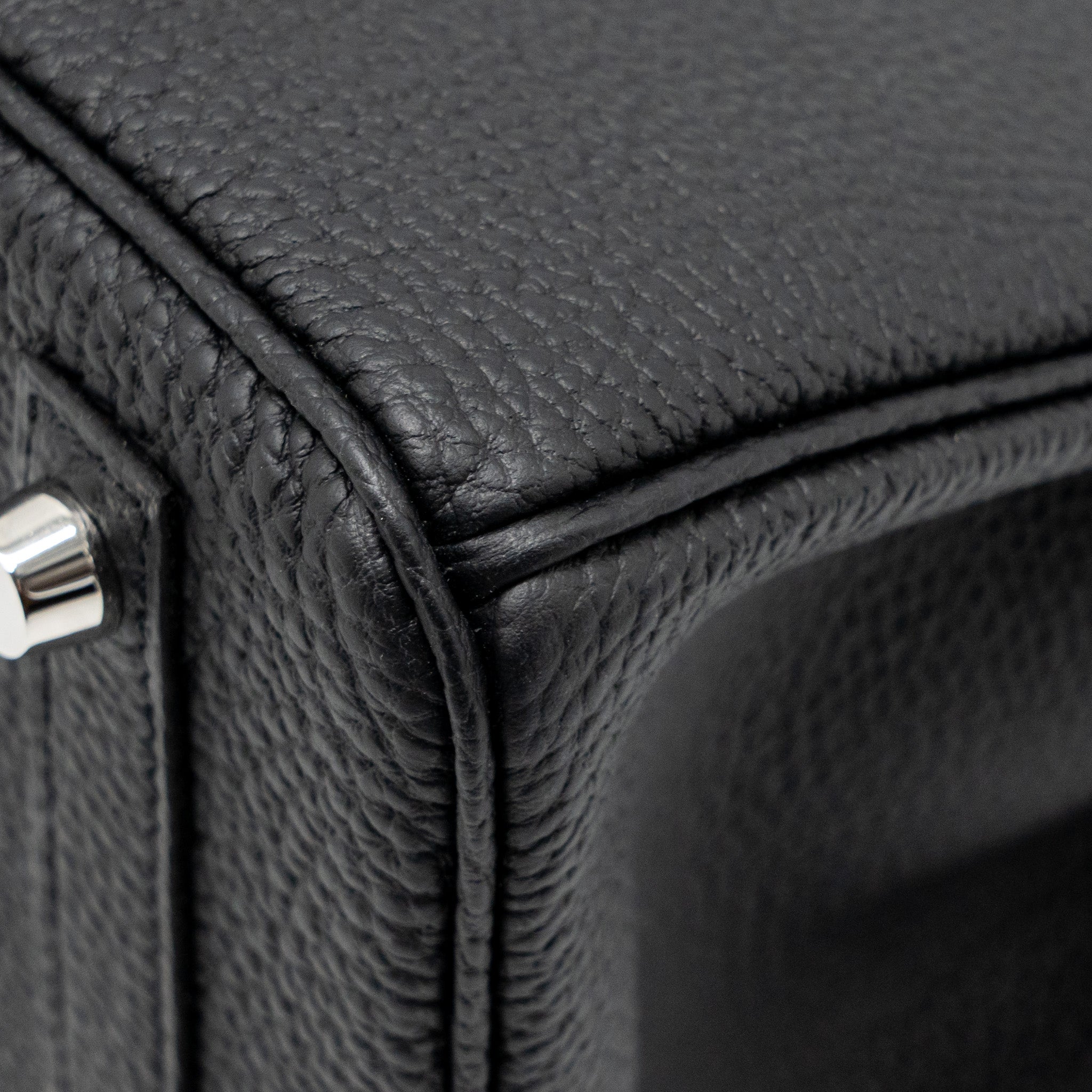 HERMES BIRKIN 30 TOGO BLACK BRUSHED SHW