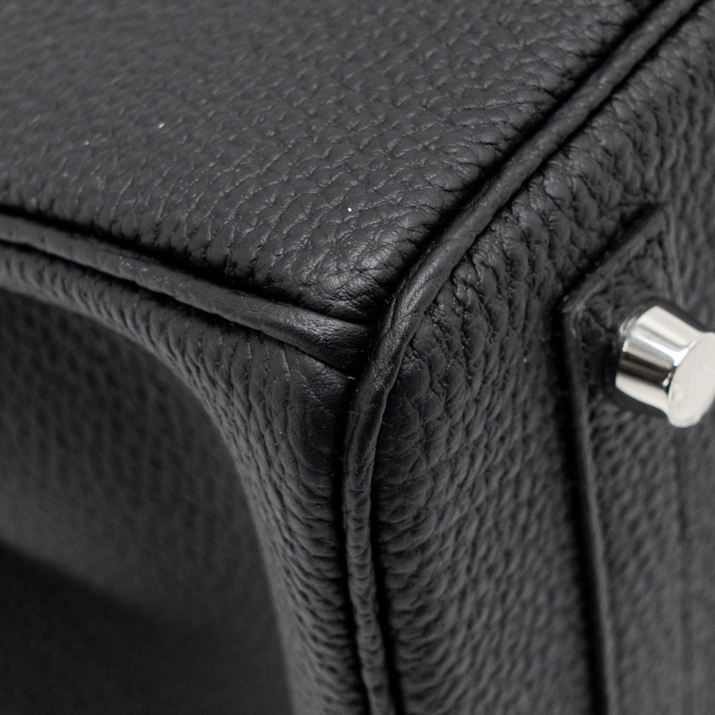 HERMES BIRKIN 30 TOGO BLACK BRUSHED SHW