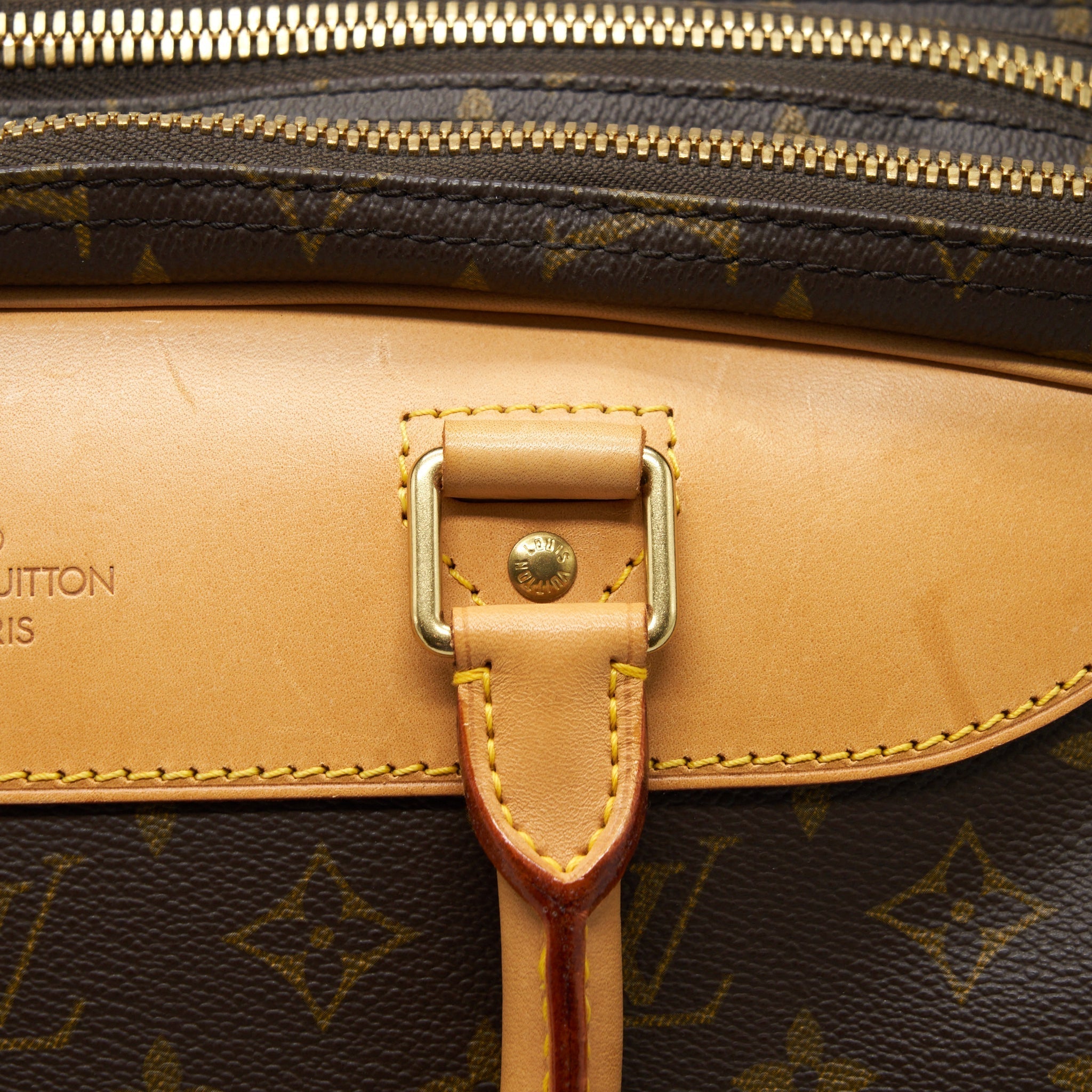 VINTAGE LUGGAGE BAG WITH STRAP MONOGRAM CANVAS YEAR 1997