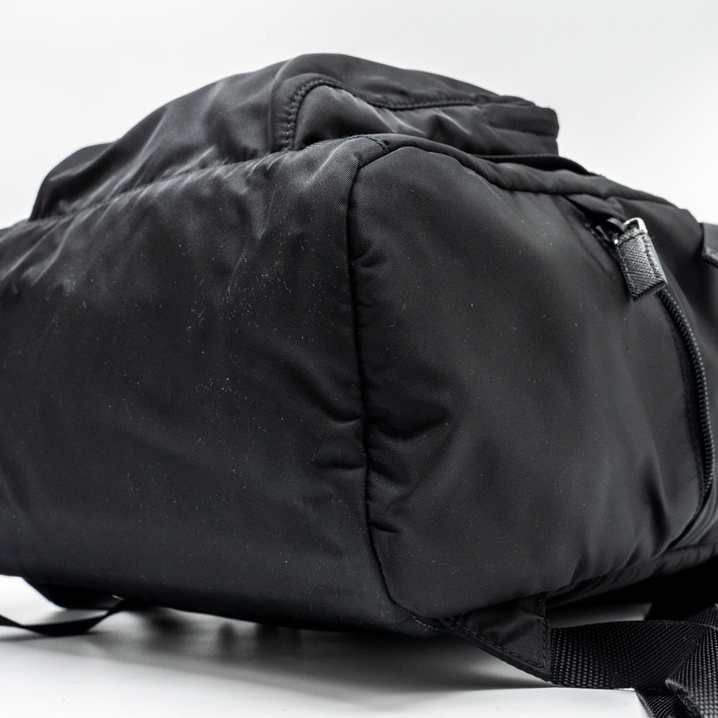 BACKPACK RE-NYLON/SAFFIANO BLACK SHW