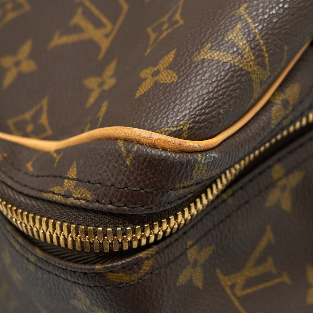 VINTAGE LUGGAGE BAG WITH STRAP MONOGRAM CANVAS YEAR 1997