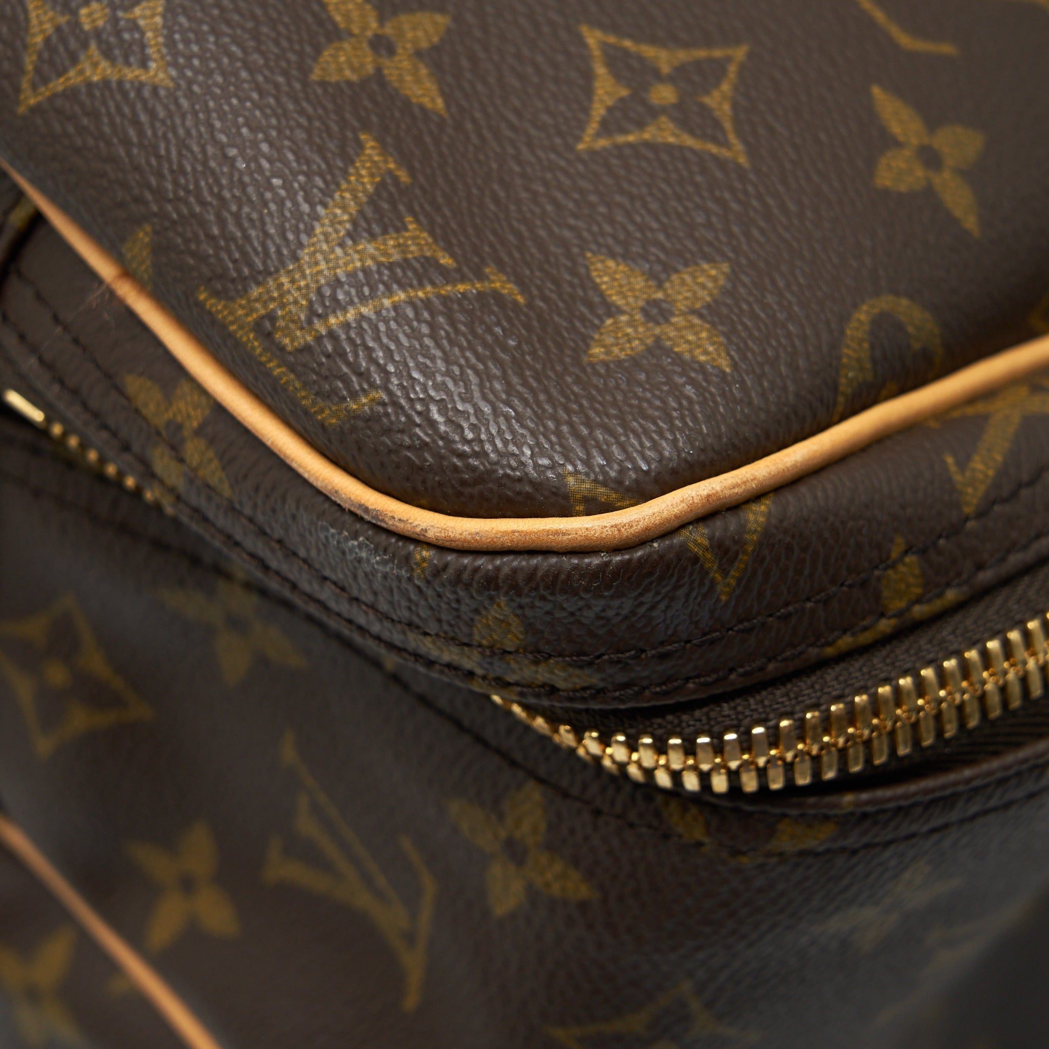VINTAGE LUGGAGE BAG WITH STRAP MONOGRAM CANVAS YEAR 1997