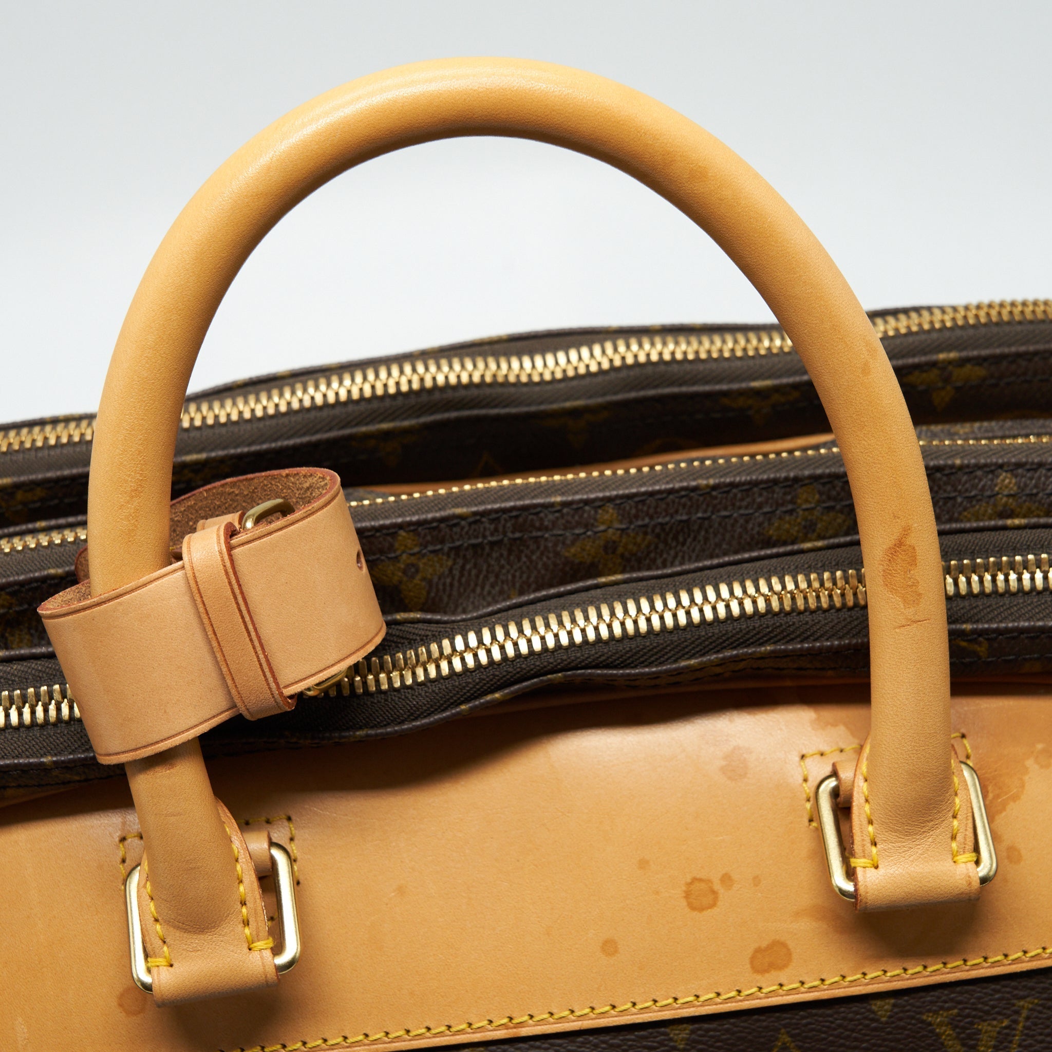 VINTAGE LUGGAGE BAG WITH STRAP MONOGRAM CANVAS YEAR 1997