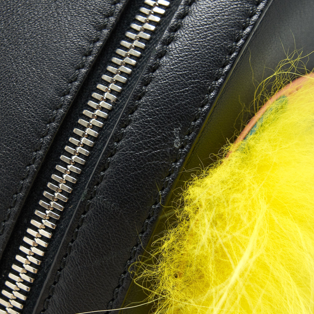 MONSTER BACKPACK BLACK/YELLOW FUR